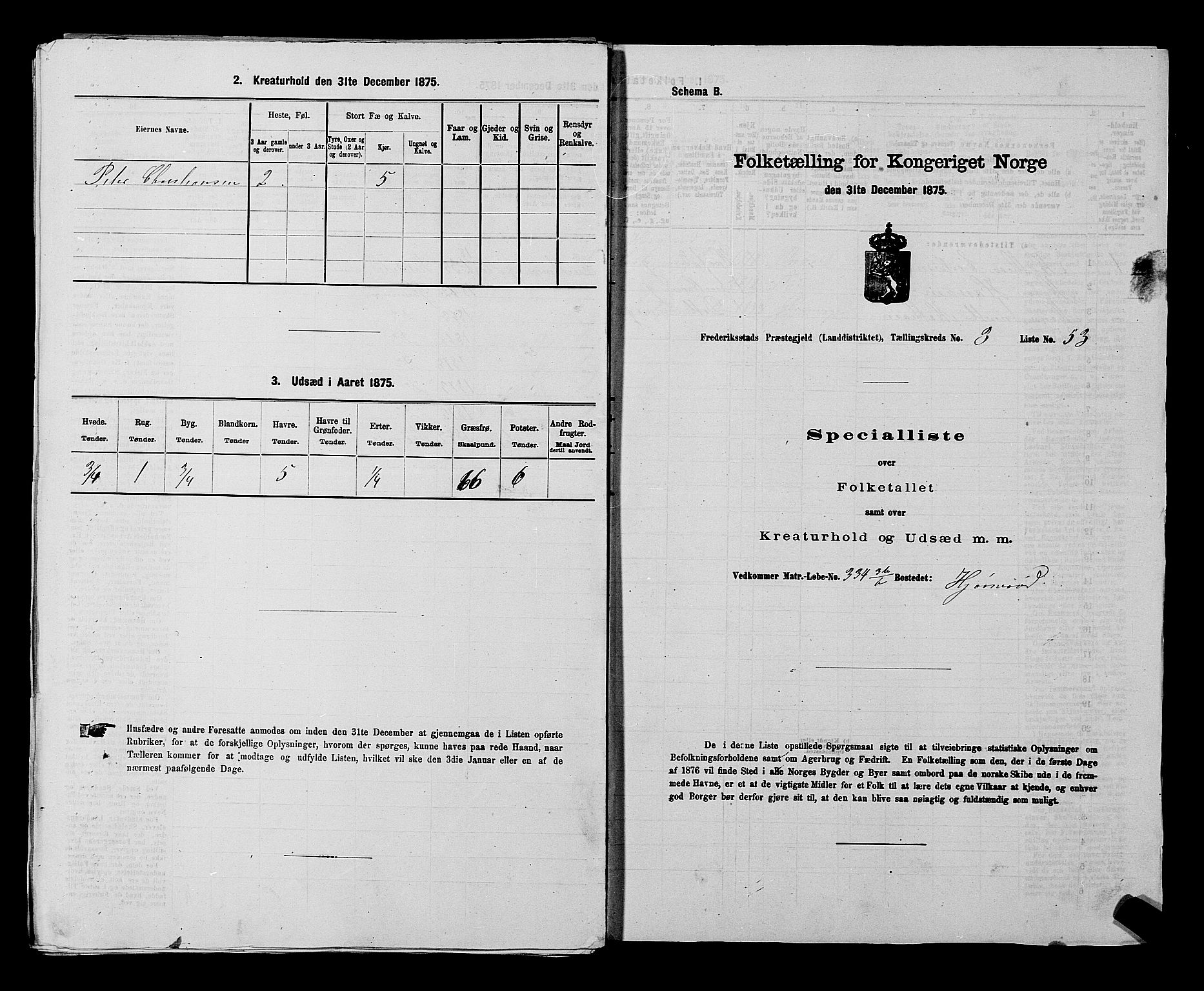 RA, Folketelling 1875 for 0132L Fredrikstad prestegjeld, Glemmen sokn, 1875, s. 783