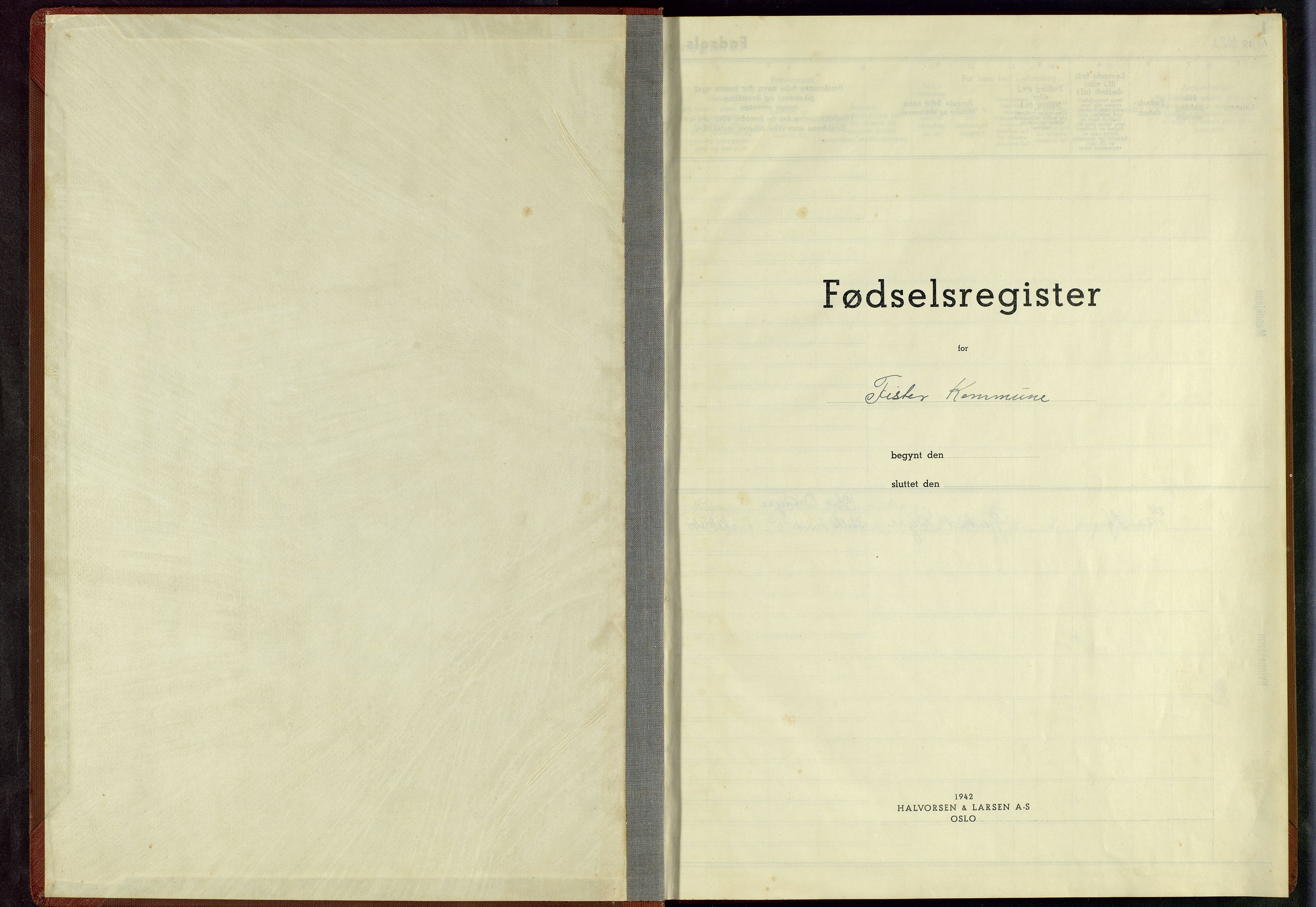 Hjelmeland sokneprestkontor, SAST/A-101843/01/VI/L0002: Fødselsregister nr. 2, 1942-1945