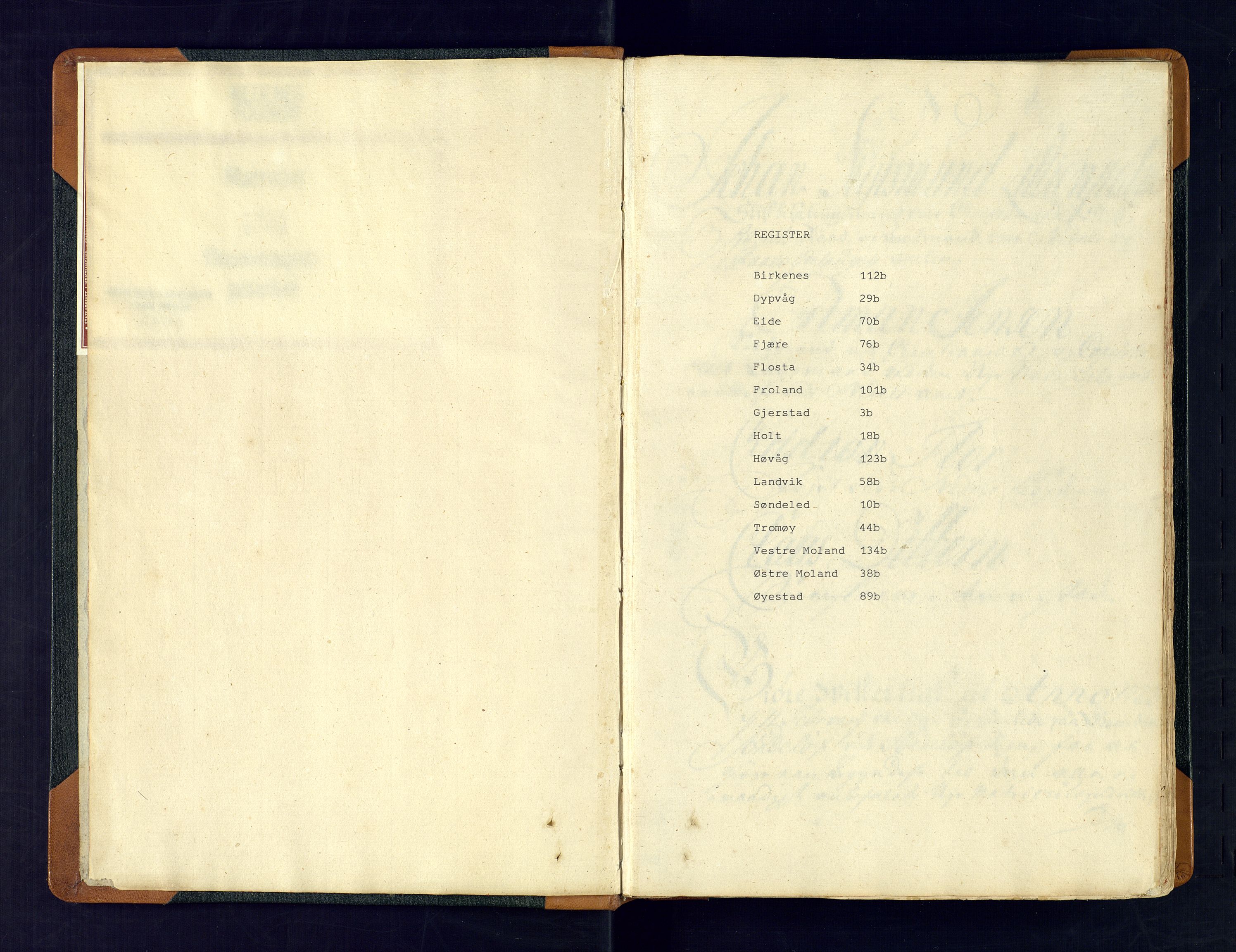 Nedenes fogderi, AV/SAK-1242-0006/Hb/L0481: Matrikkel, eksaminasjonsprotokoll, 1723, s. 1a