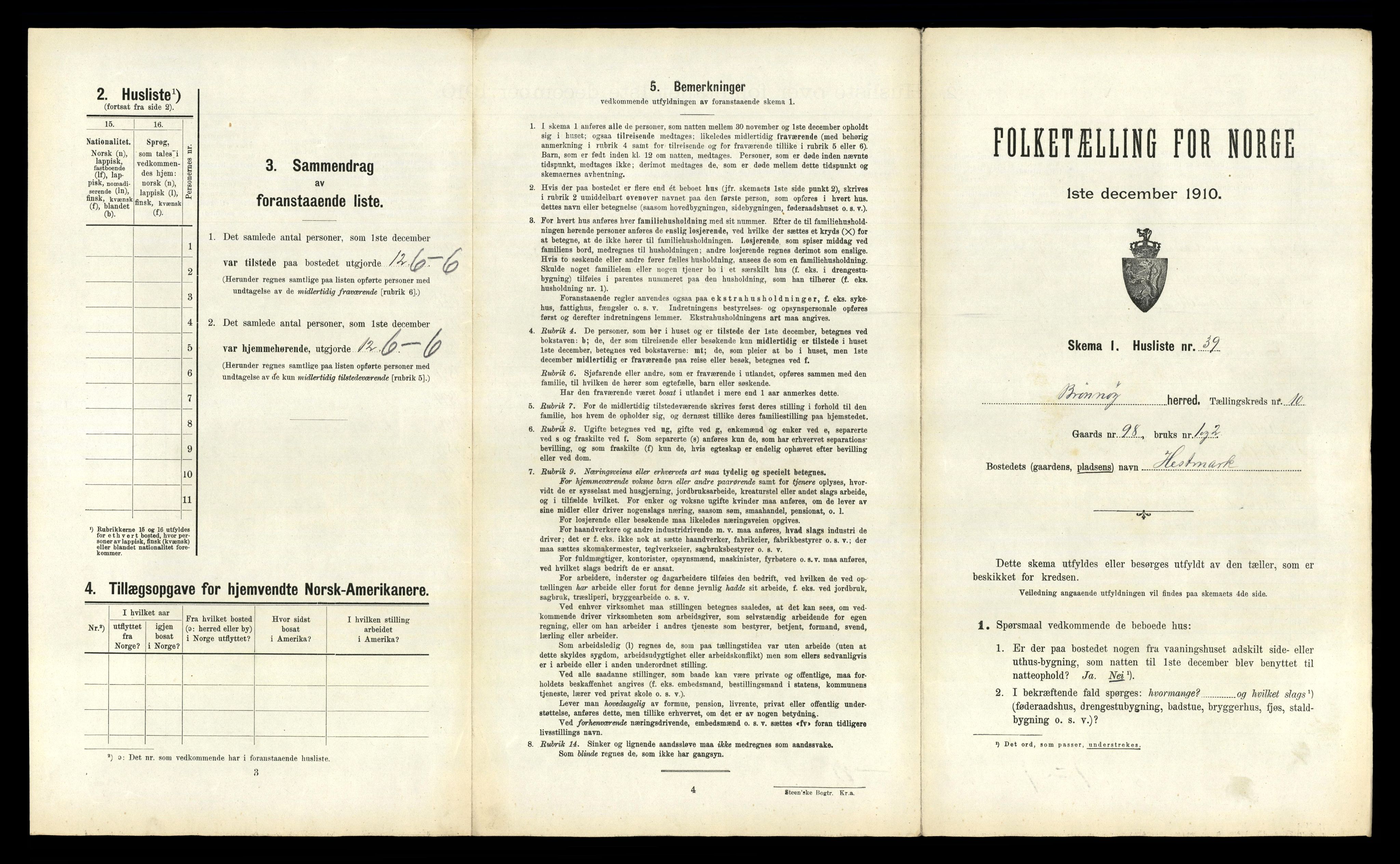 RA, Folketelling 1910 for 1814 Brønnøy herred, 1910, s. 1025