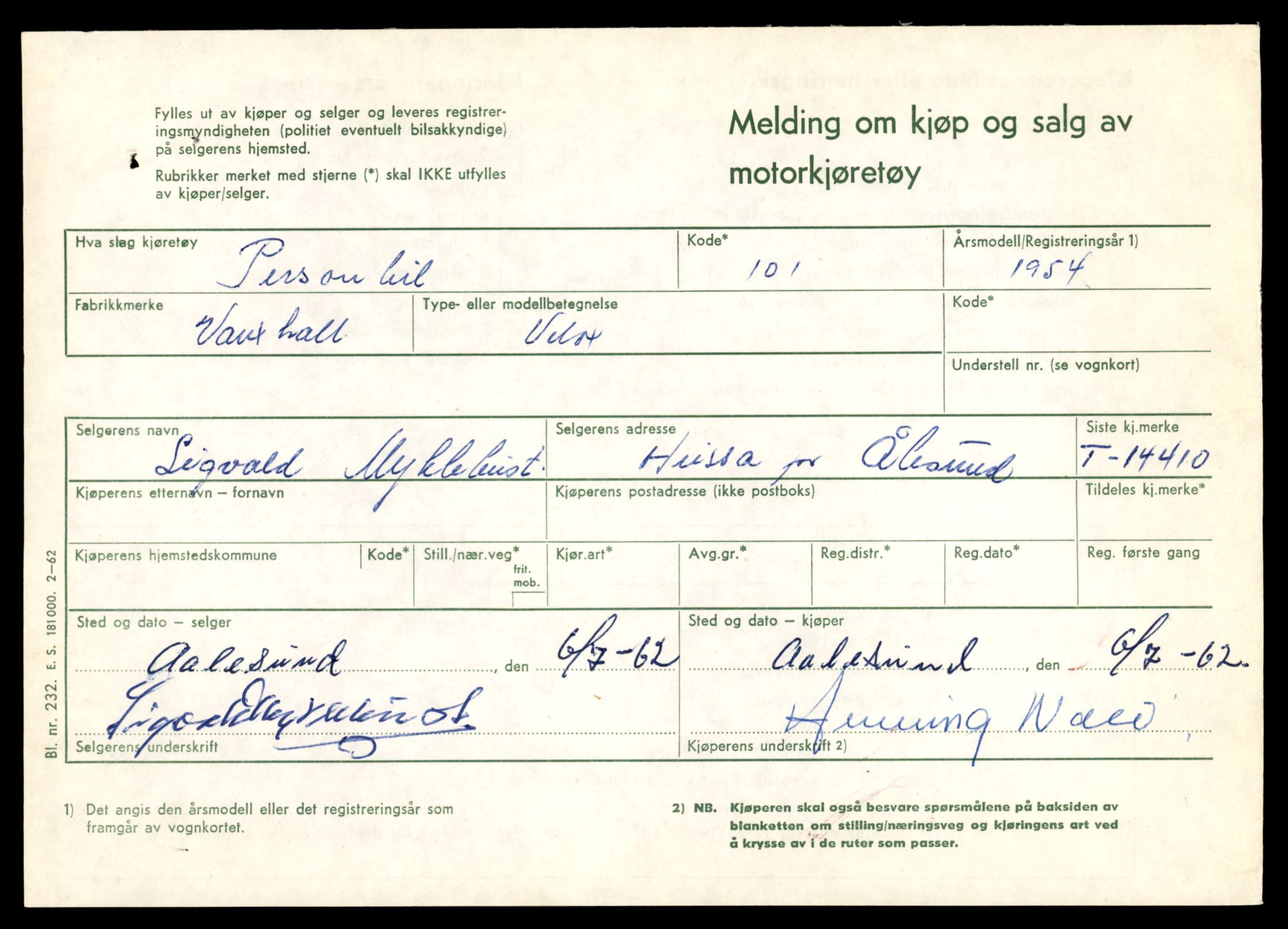 Møre og Romsdal vegkontor - Ålesund trafikkstasjon, AV/SAT-A-4099/F/Fe/L0045: Registreringskort for kjøretøy T 14320 - T 14444, 1927-1998, s. 2313