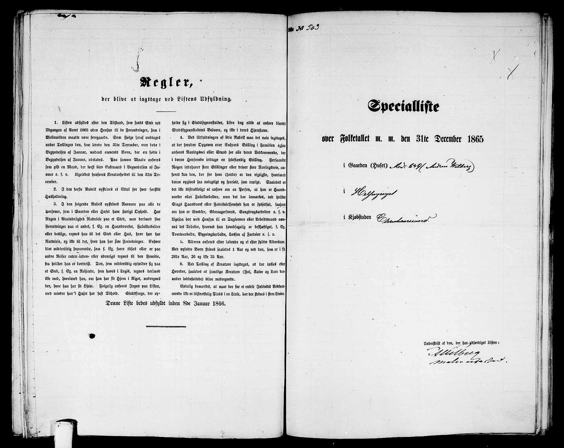 RA, Folketelling 1865 for 1503B Kristiansund prestegjeld, Kristiansund kjøpstad, 1865, s. 1022