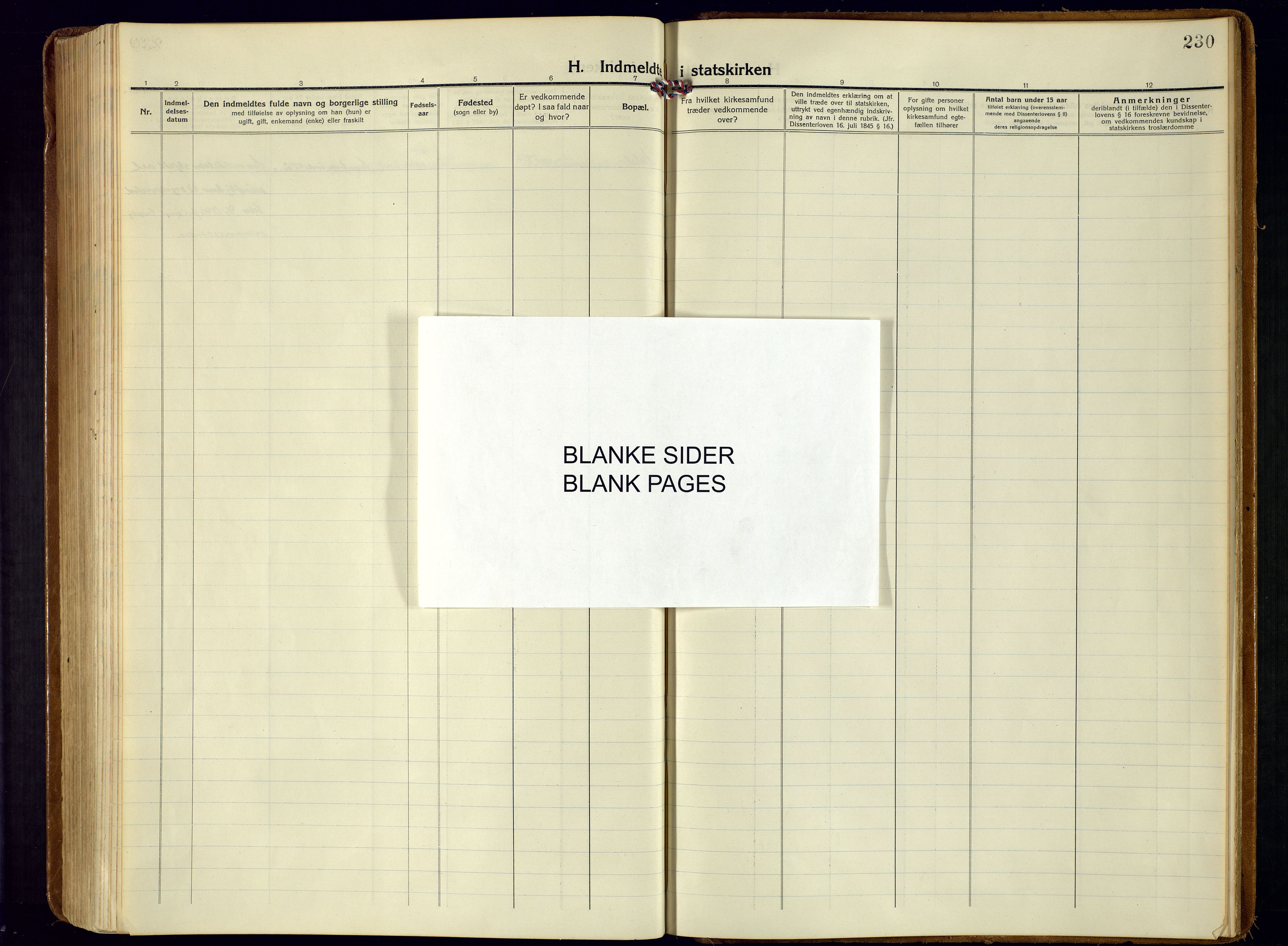 Bjelland sokneprestkontor, AV/SAK-1111-0005/F/Fa/Fab/L0005: Ministerialbok nr. A 5, 1921-1951, s. 230