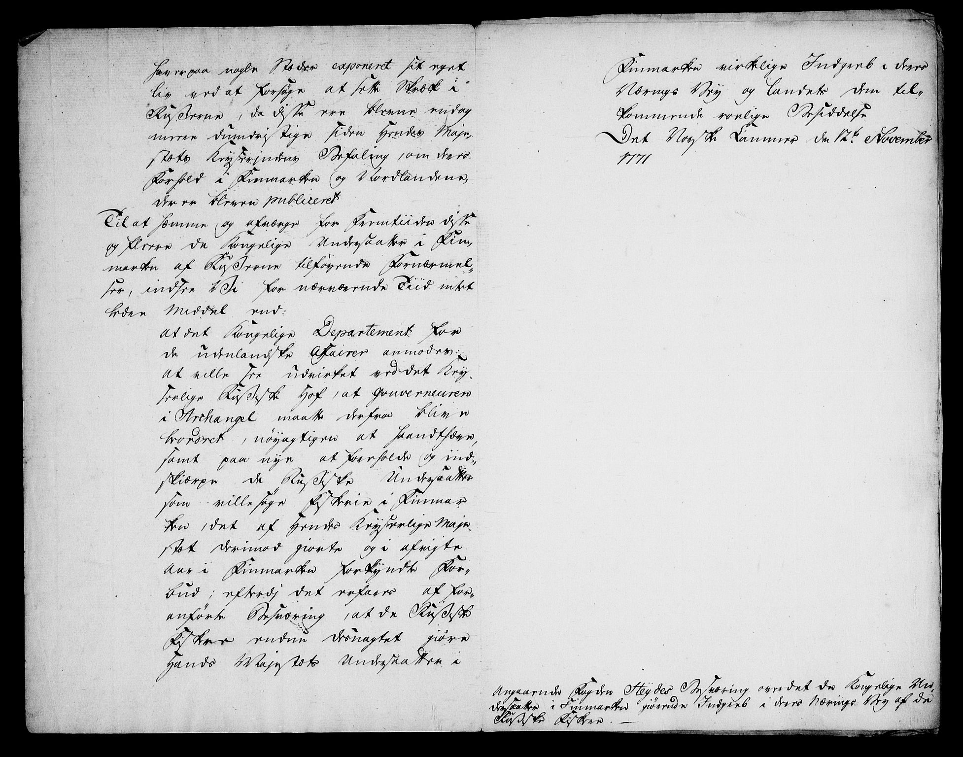Danske Kanselli, Skapsaker, RA/EA-4061/G/L0017: Tillegg til skapsakene, 1722-1813, s. 84