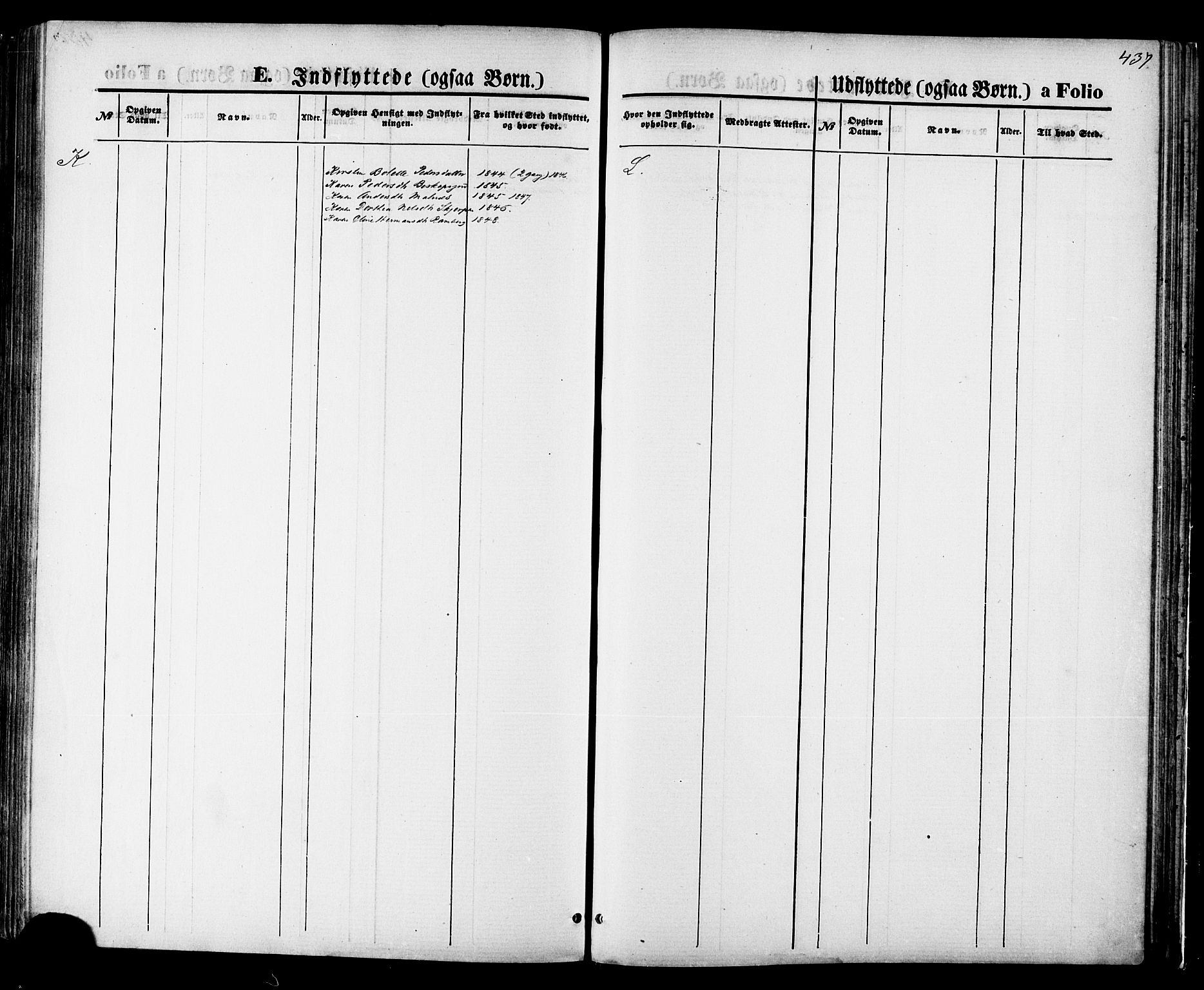 Ministerialprotokoller, klokkerbøker og fødselsregistre - Nordland, AV/SAT-A-1459/880/L1132: Ministerialbok nr. 880A06, 1869-1887, s. 437