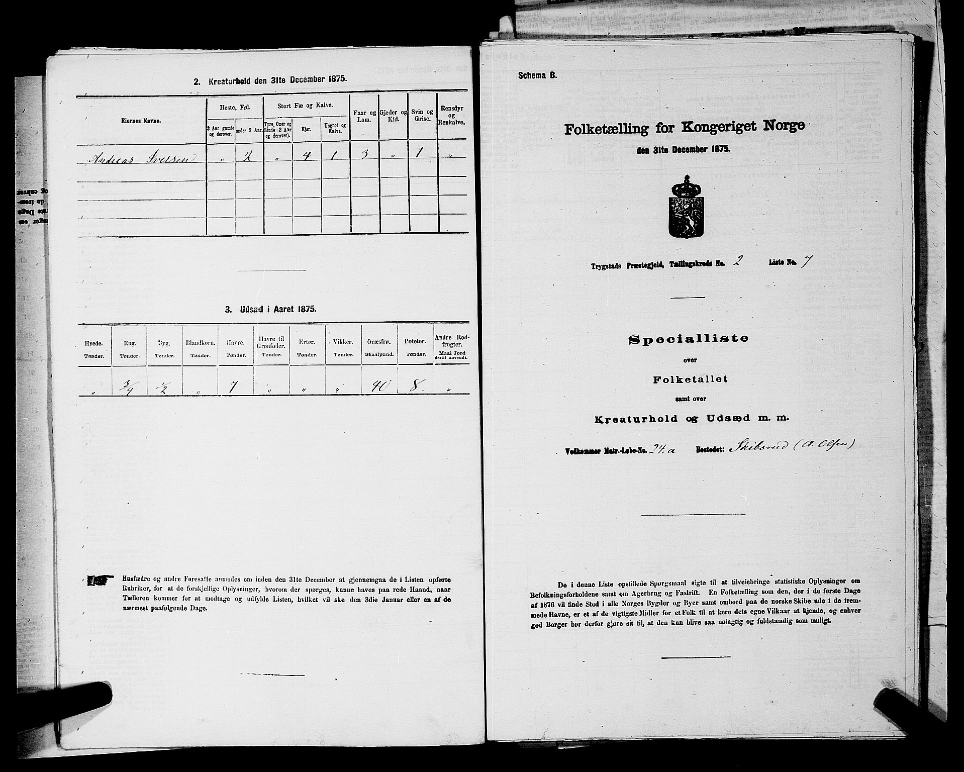 RA, Folketelling 1875 for 0122P Trøgstad prestegjeld, 1875, s. 168