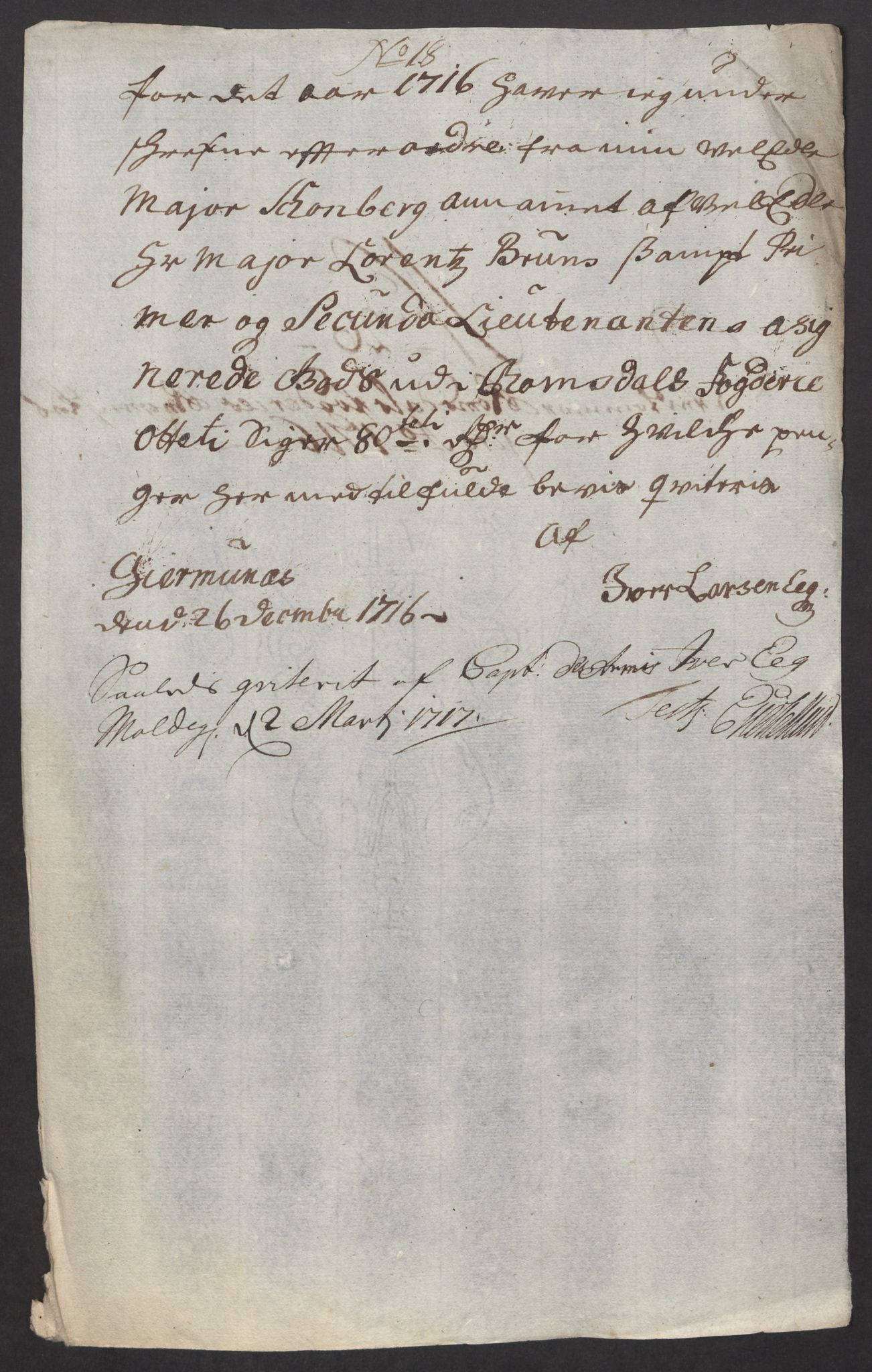 Rentekammeret inntil 1814, Reviderte regnskaper, Fogderegnskap, RA/EA-4092/R55/L3663: Fogderegnskap Romsdal, 1715-1716, s. 434