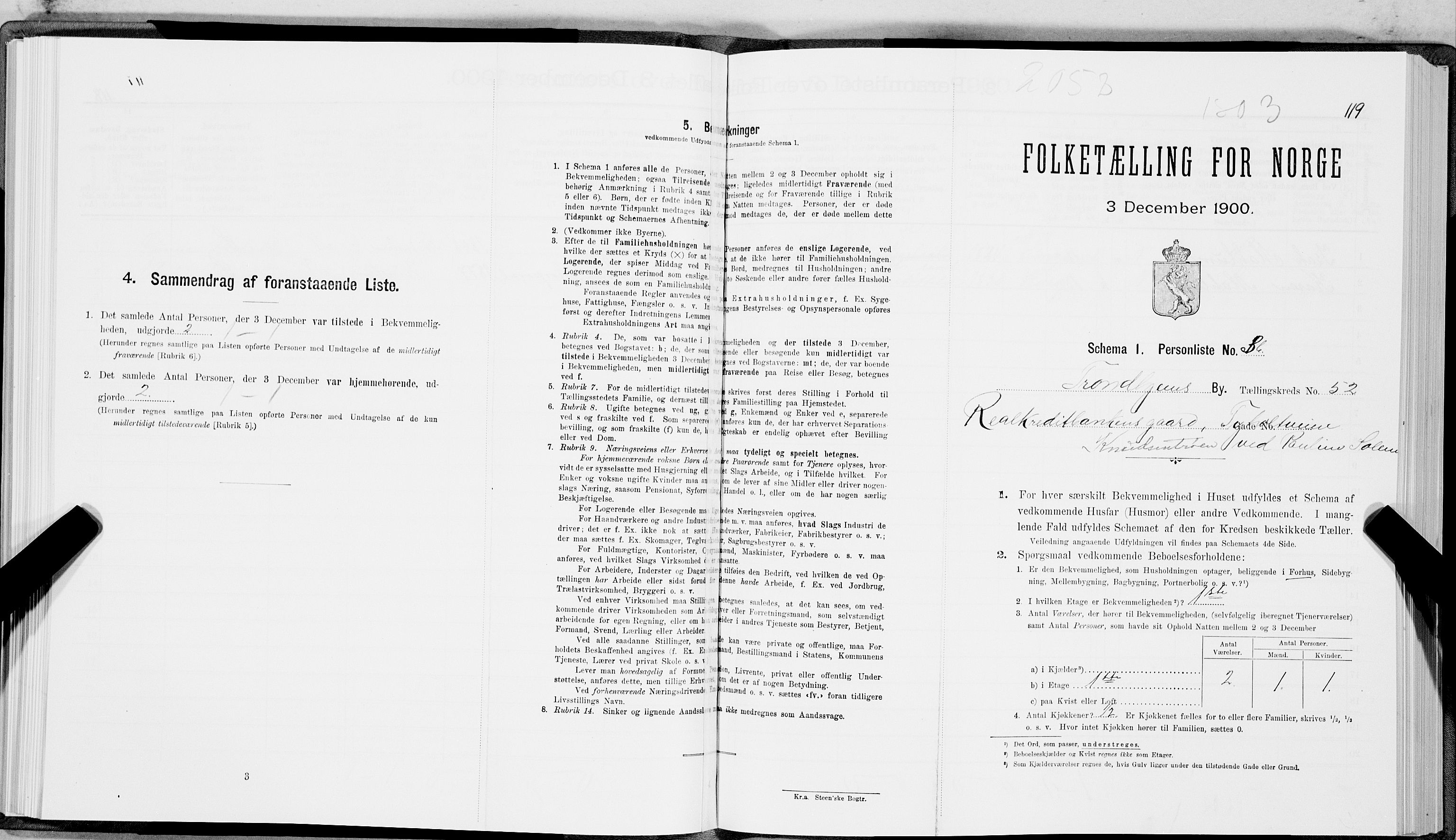 SAT, Folketelling 1900 for 1601 Trondheim kjøpstad, 1900, s. 8838