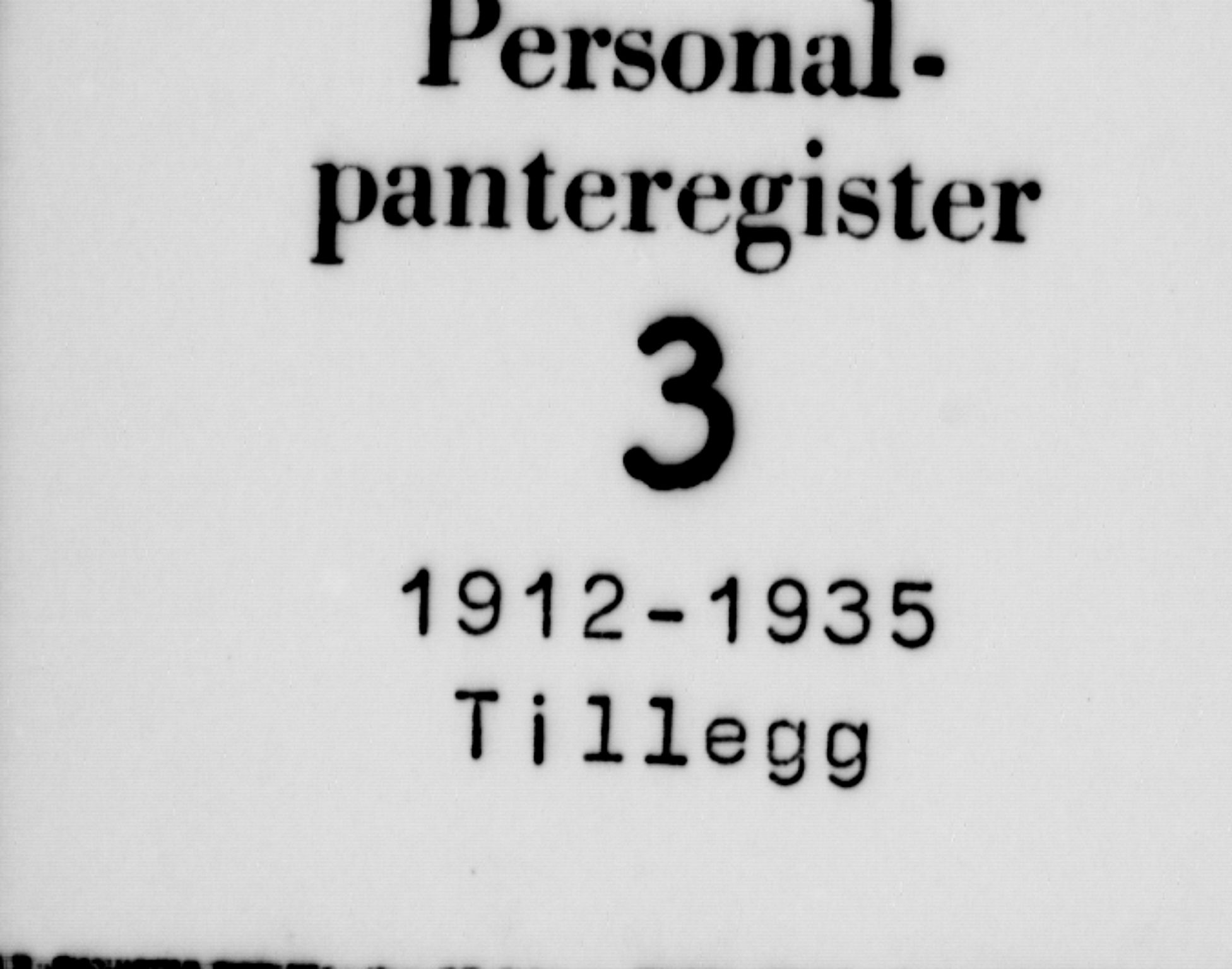 Nord-Hedmark sorenskriveri, SAH/TING-012/H/Ha/Haf/Hafa/L0003: Panteregister nr. 3, 1912-1935