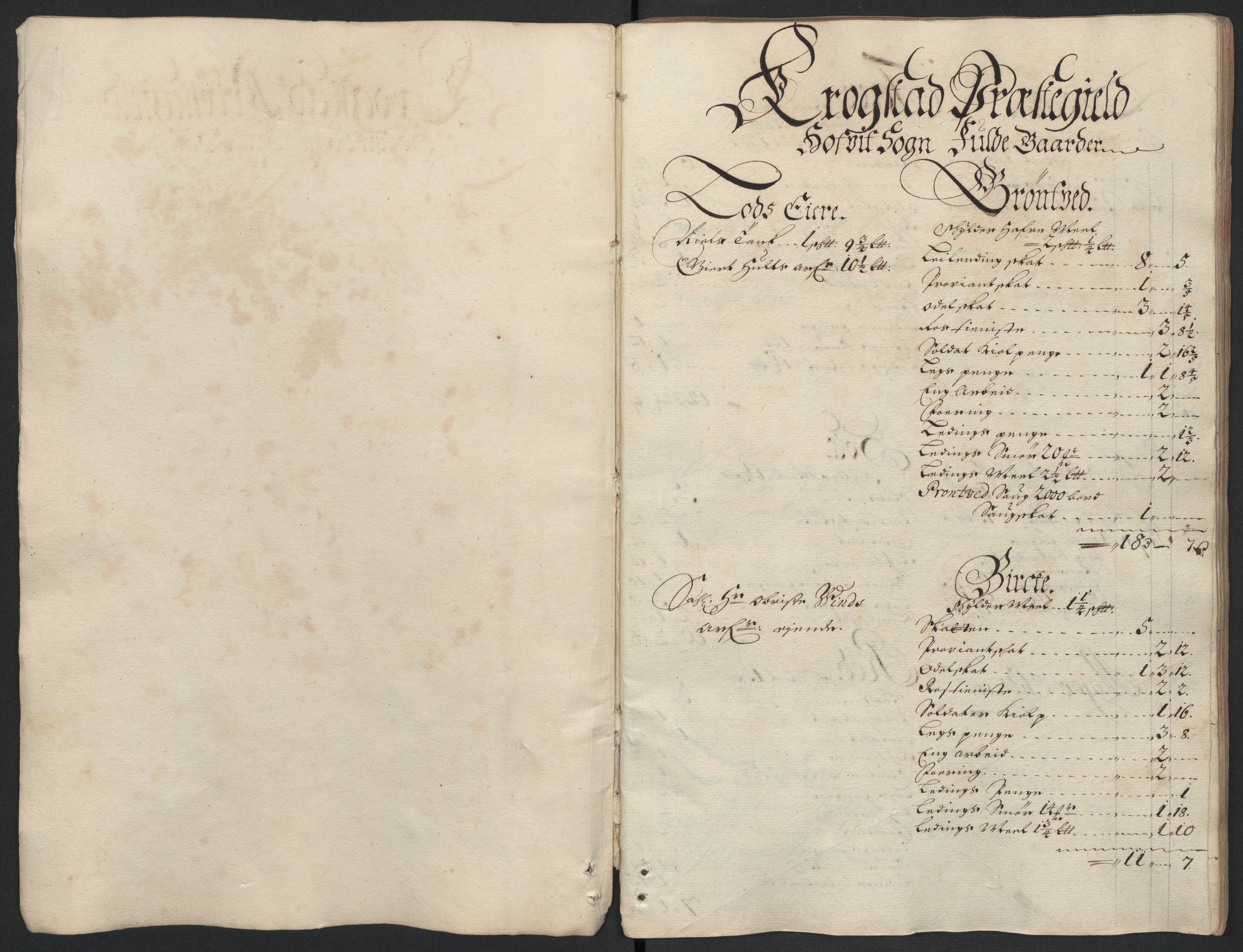 Rentekammeret inntil 1814, Reviderte regnskaper, Fogderegnskap, RA/EA-4092/R10/L0442: Fogderegnskap Aker og Follo, 1699, s. 96