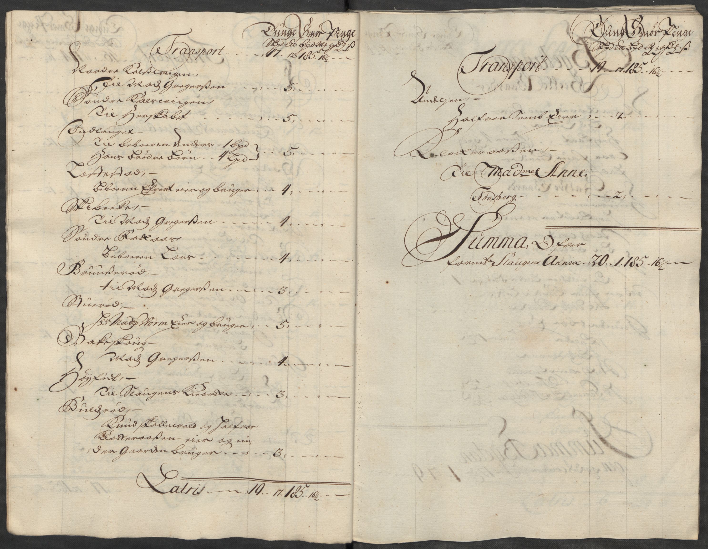 Rentekammeret inntil 1814, Reviderte regnskaper, Fogderegnskap, RA/EA-4092/R32/L1879: Fogderegnskap Jarlsberg grevskap, 1714-1715, s. 24