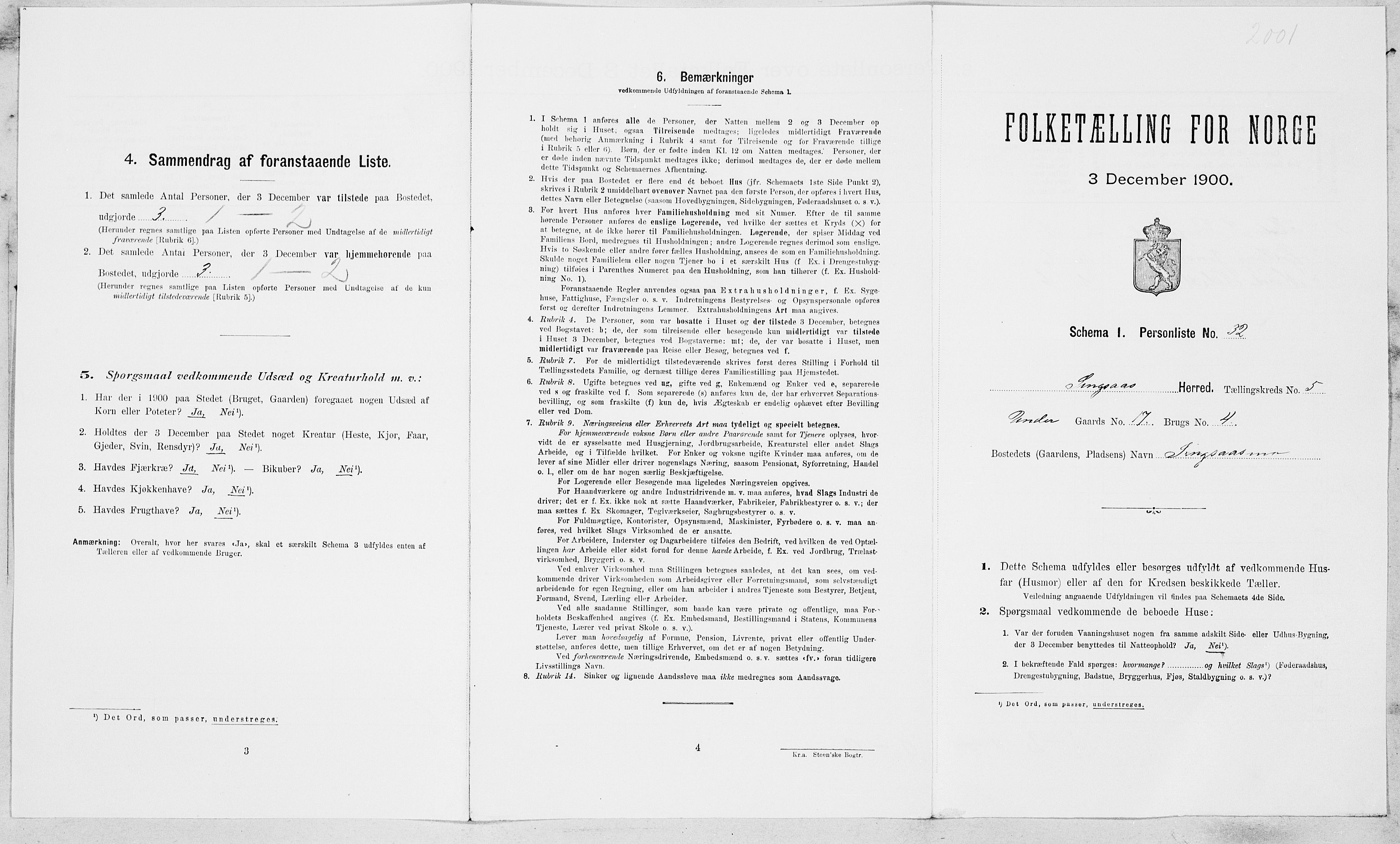 SAT, Folketelling 1900 for 1646 Singsås herred, 1900, s. 379