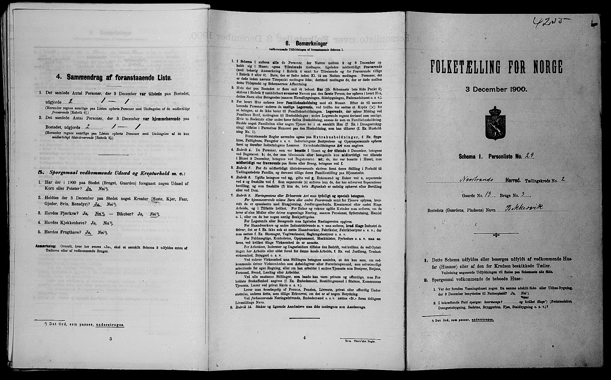 SAST, Folketelling 1900 for 1139 Nedstrand herred, 1900, s. 159
