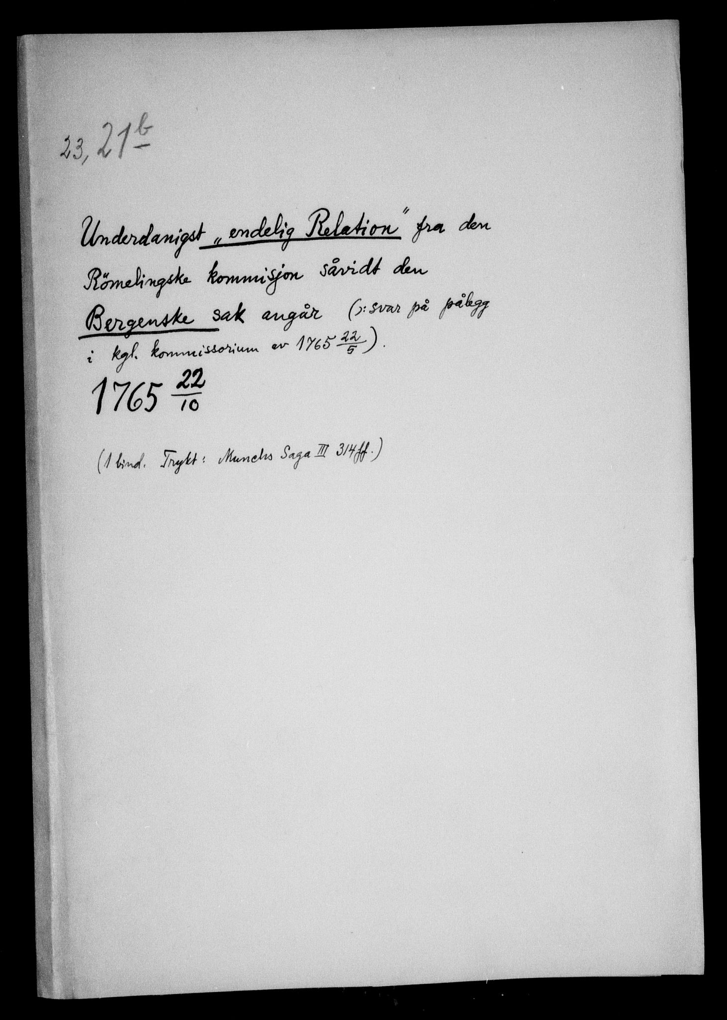 Danske Kanselli, Skapsaker, RA/EA-4061/F/L0045: Skap 11, pakke 58 III-100 I, 1723-1766, s. 339