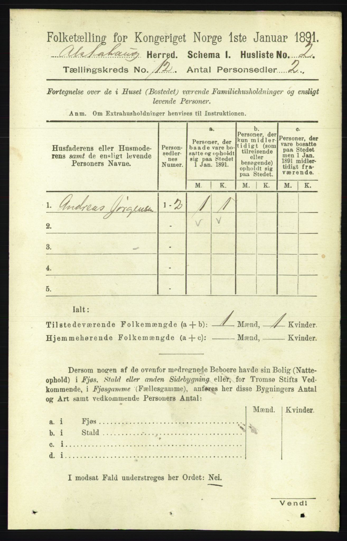 RA, Folketelling 1891 for 1820 Alstahaug herred, 1891, s. 4223