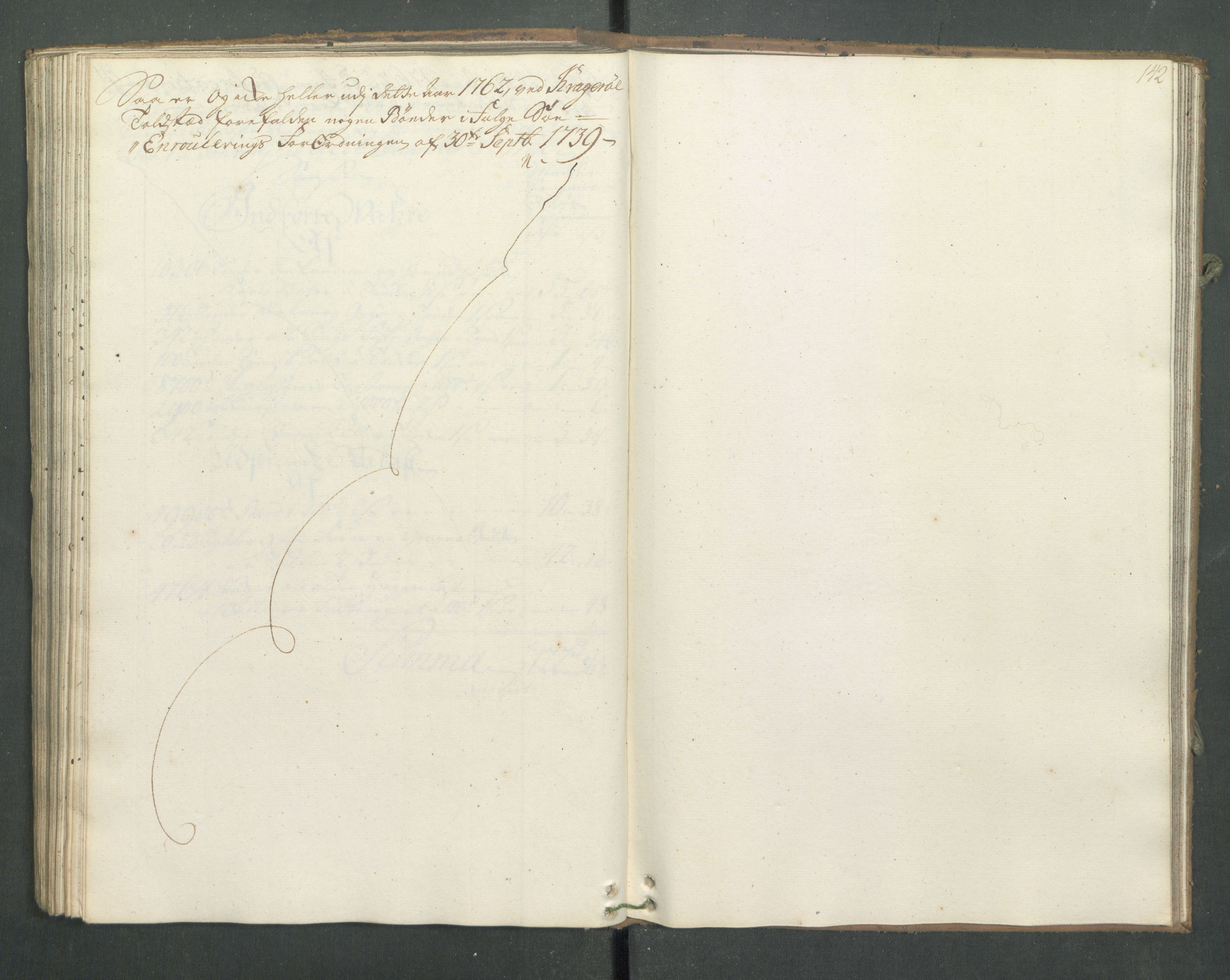 Generaltollkammeret, tollregnskaper, AV/RA-EA-5490/R13/L0033/0001: Tollregnskaper Kragerø / Utgående hovedtollbok, 1762, s. 141b-142a