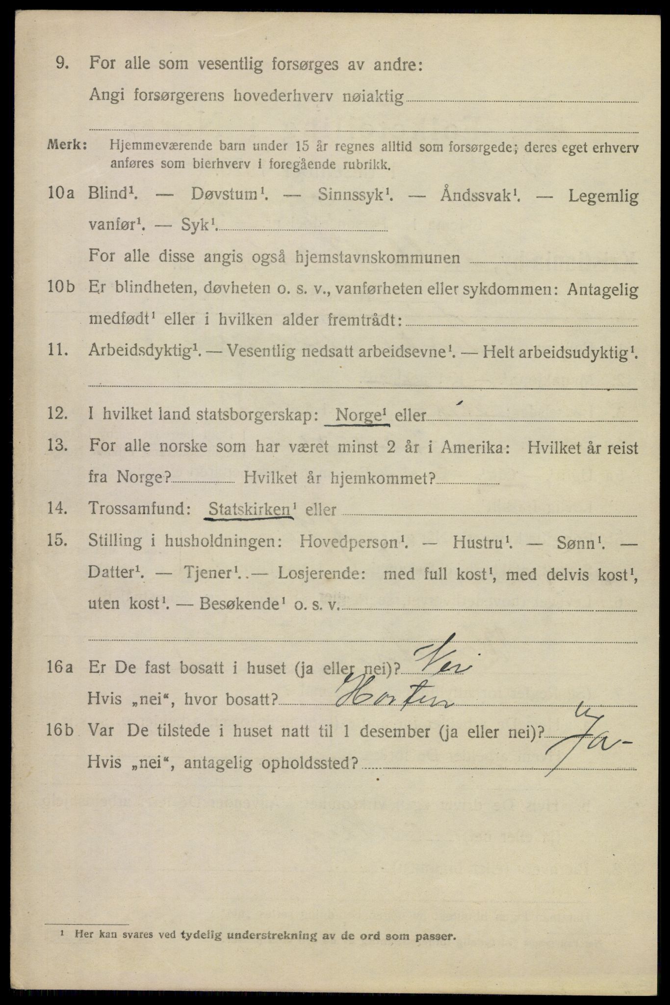 SAO, Folketelling 1920 for 0301 Kristiania kjøpstad, 1920, s. 364720