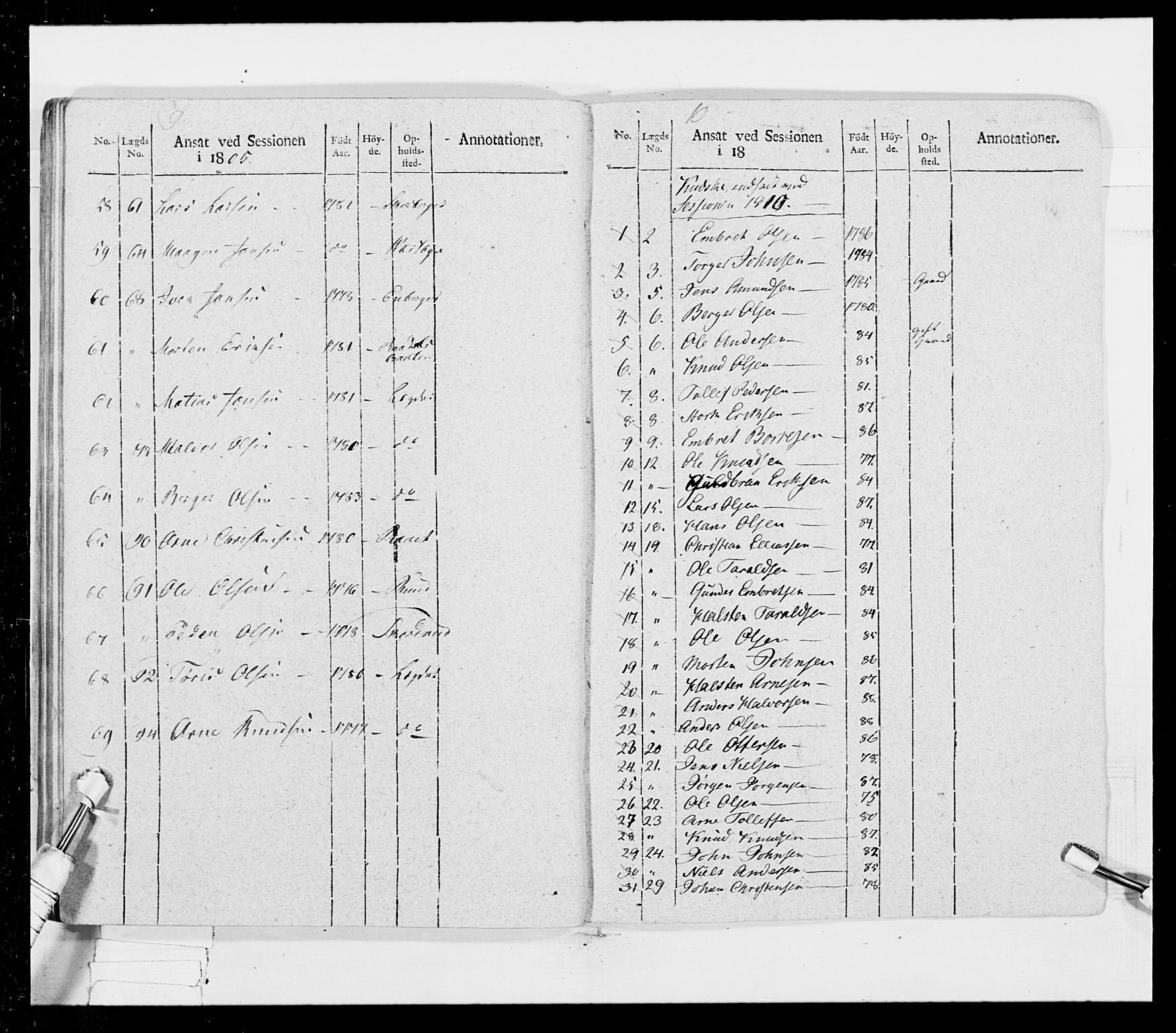 Generalitets- og kommissariatskollegiet, Det kongelige norske kommissariatskollegium, AV/RA-EA-5420/E/Eh/L0026: Skiløperkompaniene, 1805-1810, s. 338