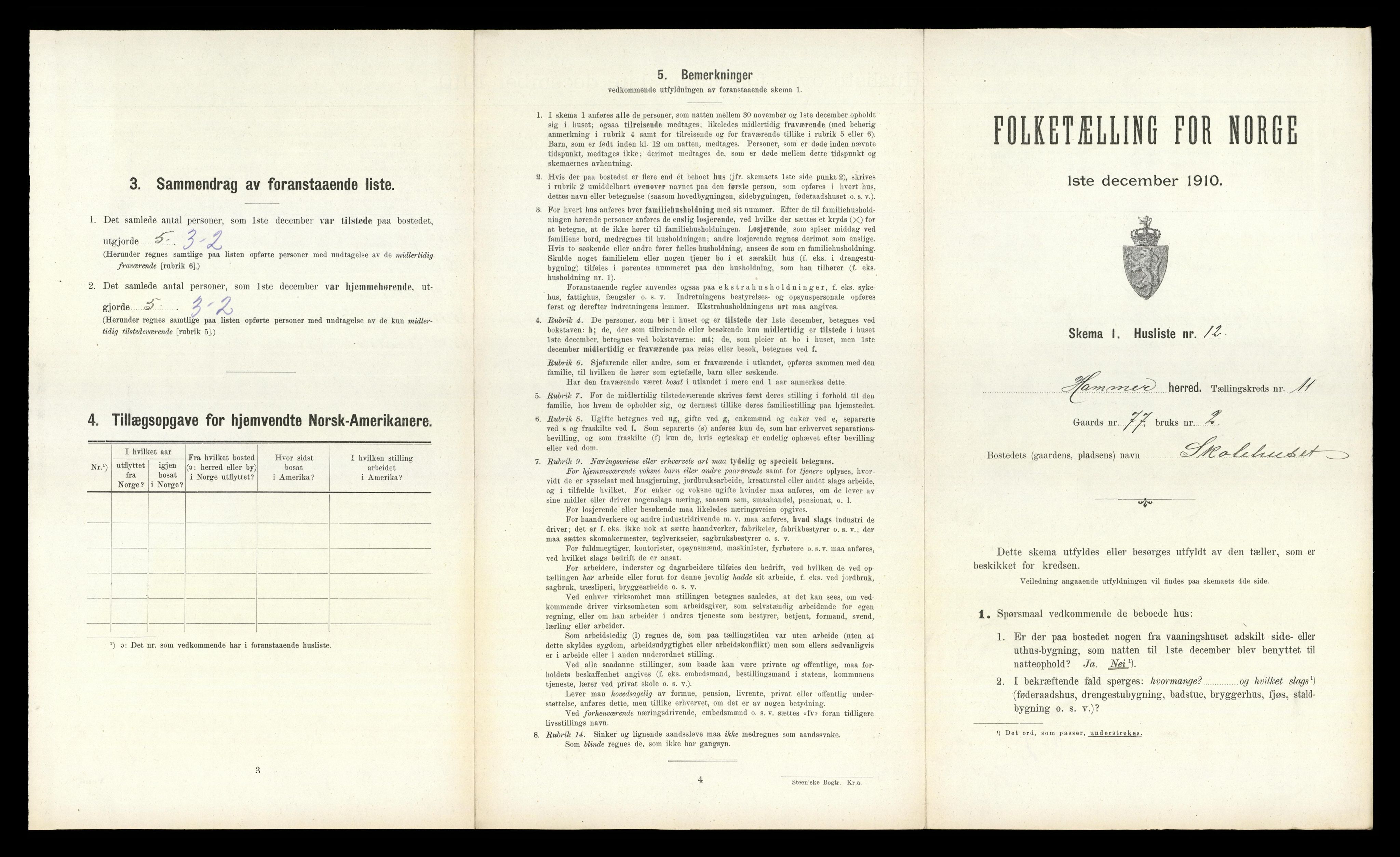 RA, Folketelling 1910 for 1254 Hamre herred, 1910, s. 904
