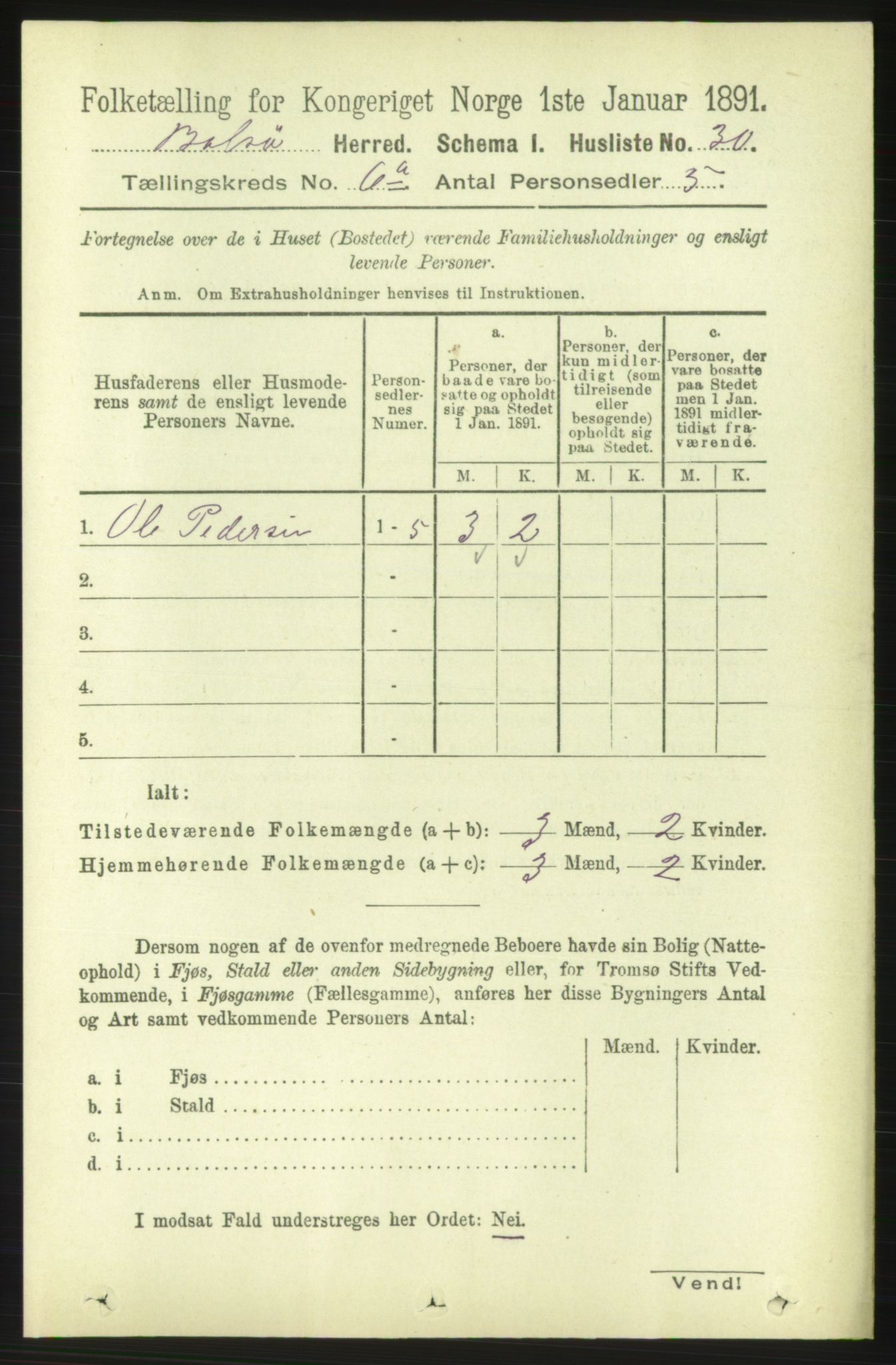 RA, Folketelling 1891 for 1544 Bolsøy herred, 1891, s. 3721