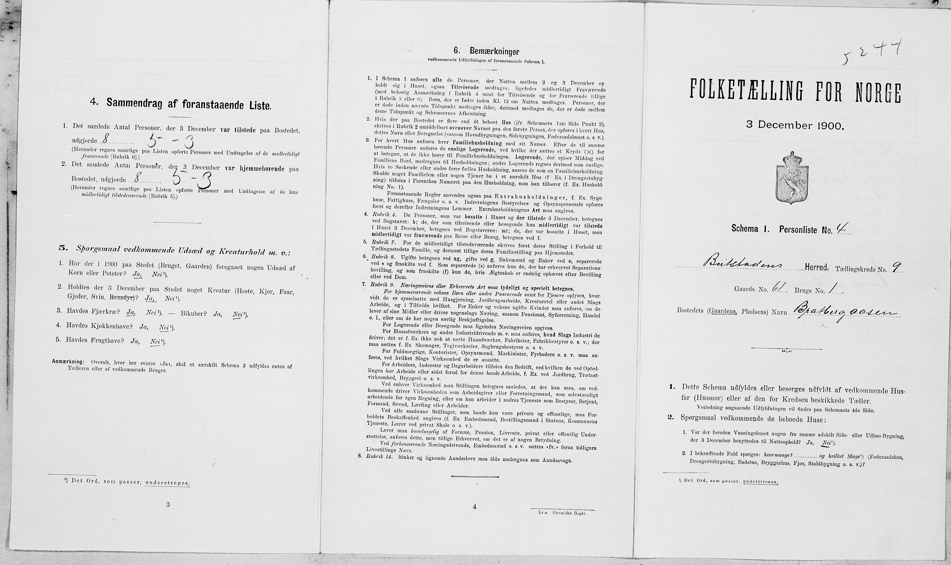 SAT, Folketelling 1900 for 1727 Beitstad herred, 1900, s. 701