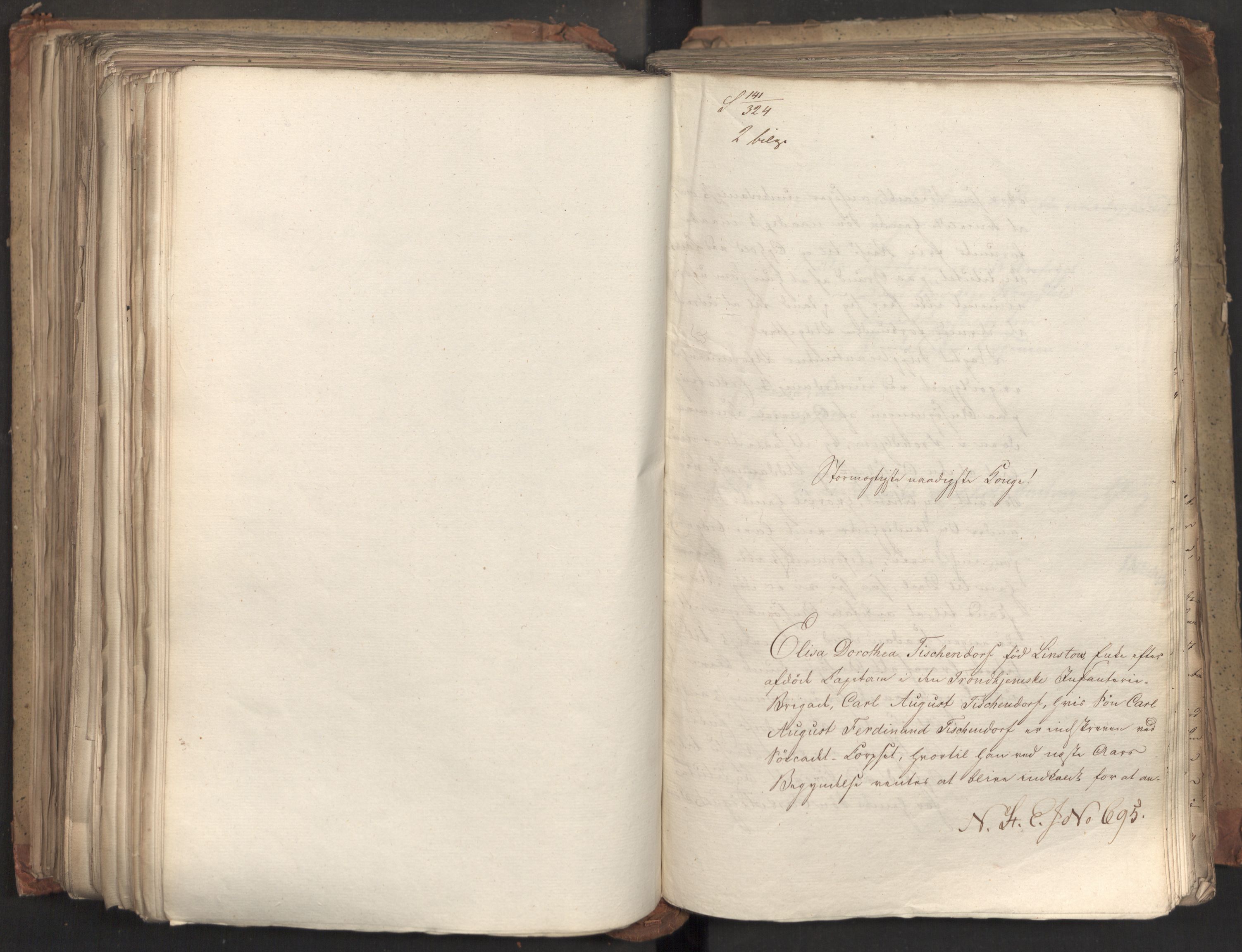 Statsrådsavdelingen i Stockholm, AV/RA-S-1003/D/Da/L0035: Regjeringsinnstillinger nr. 541-840, 1823, s. 410