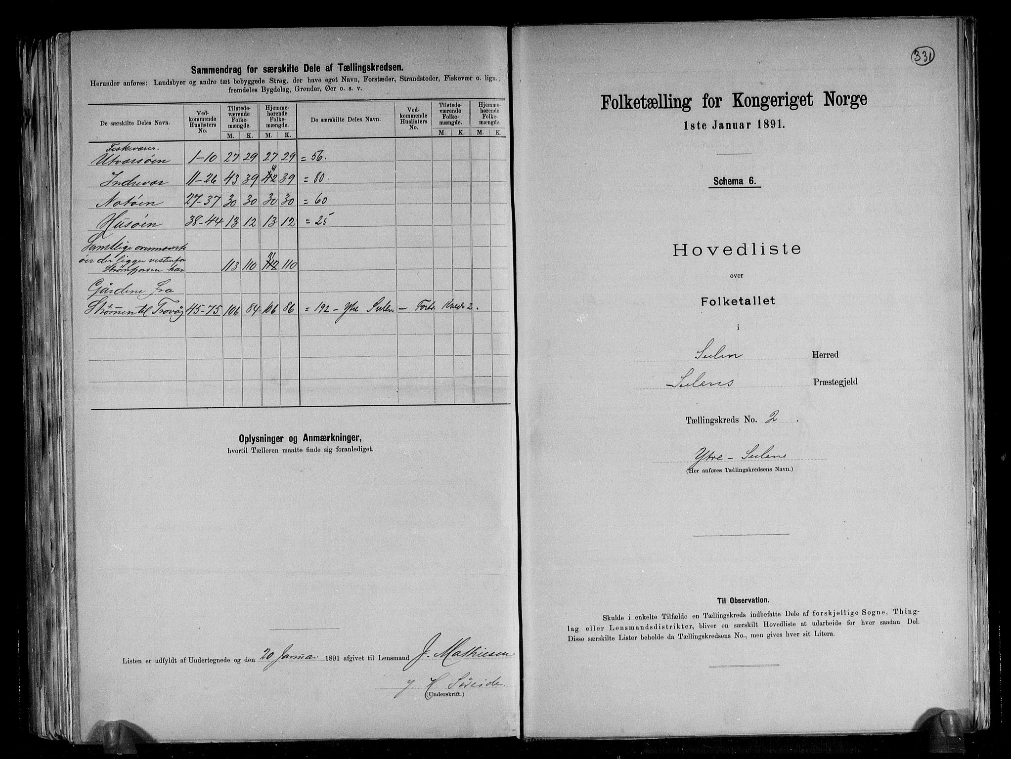 RA, Folketelling 1891 for 1412 Solund herred, 1891, s. 8