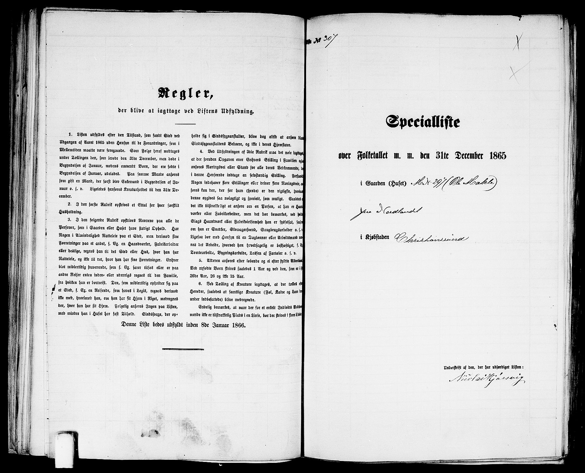 RA, Folketelling 1865 for 1503B Kristiansund prestegjeld, Kristiansund kjøpstad, 1865, s. 627