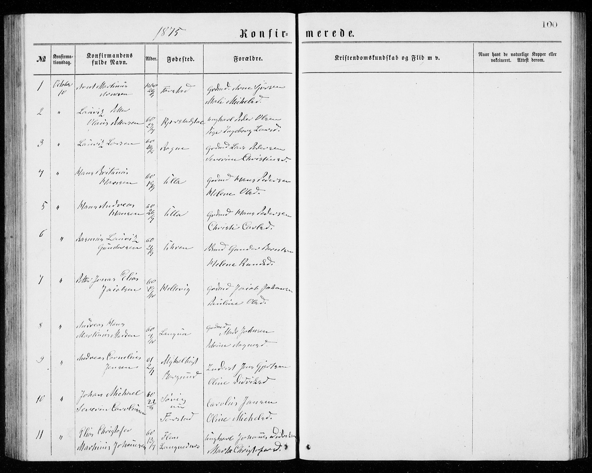 Ministerialprotokoller, klokkerbøker og fødselsregistre - Møre og Romsdal, SAT/A-1454/536/L0509: Klokkerbok nr. 536C04, 1871-1881, s. 100