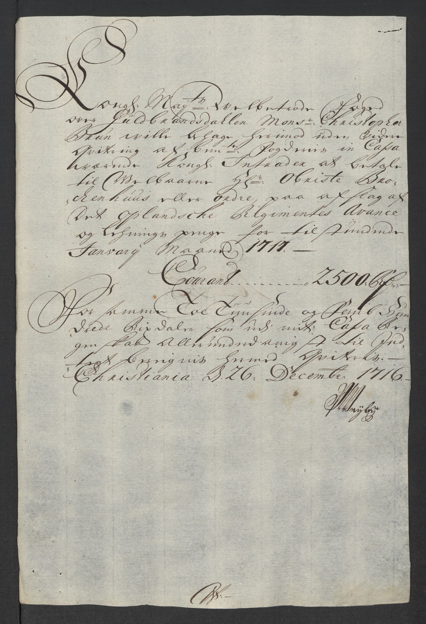 Rentekammeret inntil 1814, Reviderte regnskaper, Fogderegnskap, AV/RA-EA-4092/R17/L1186: Fogderegnskap Gudbrandsdal, 1716, s. 248