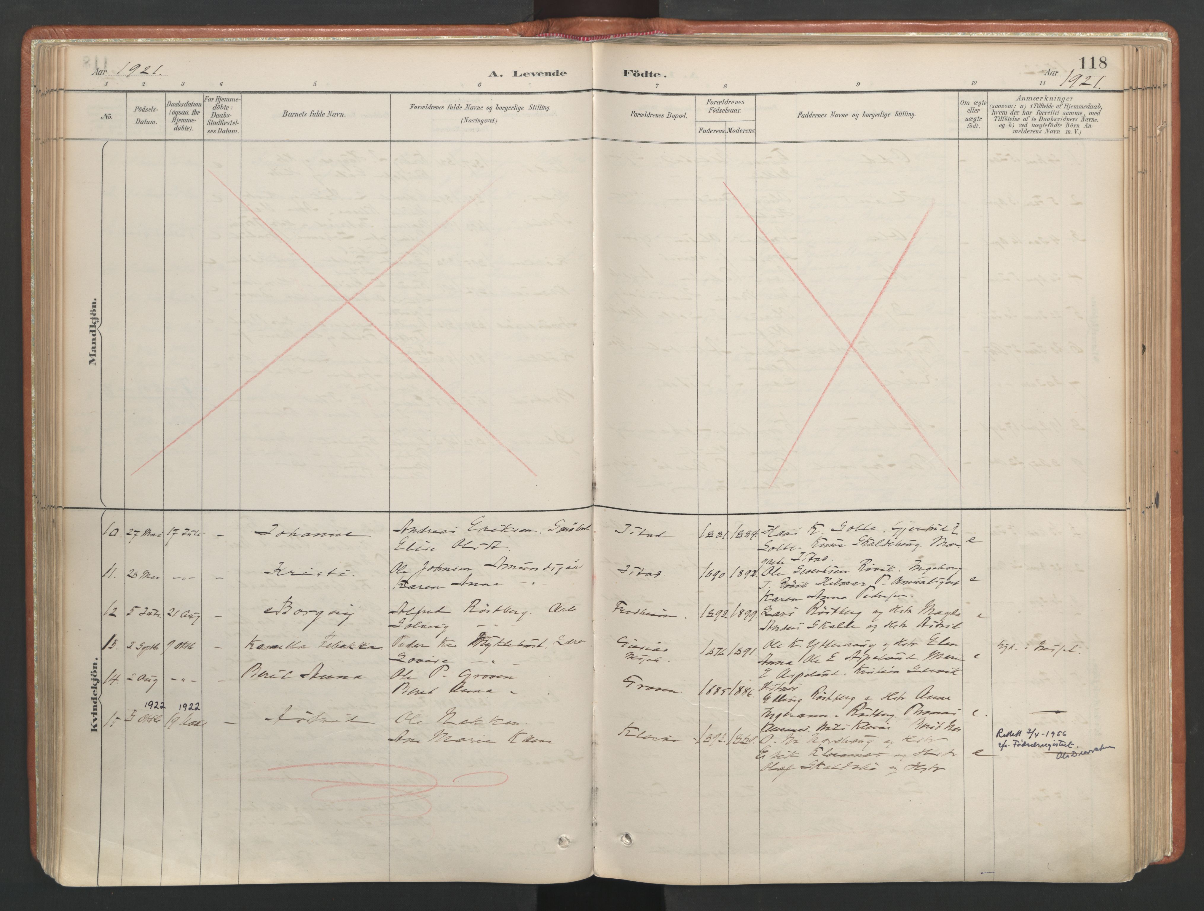 Ministerialprotokoller, klokkerbøker og fødselsregistre - Møre og Romsdal, AV/SAT-A-1454/557/L0682: Ministerialbok nr. 557A04, 1887-1970, s. 118