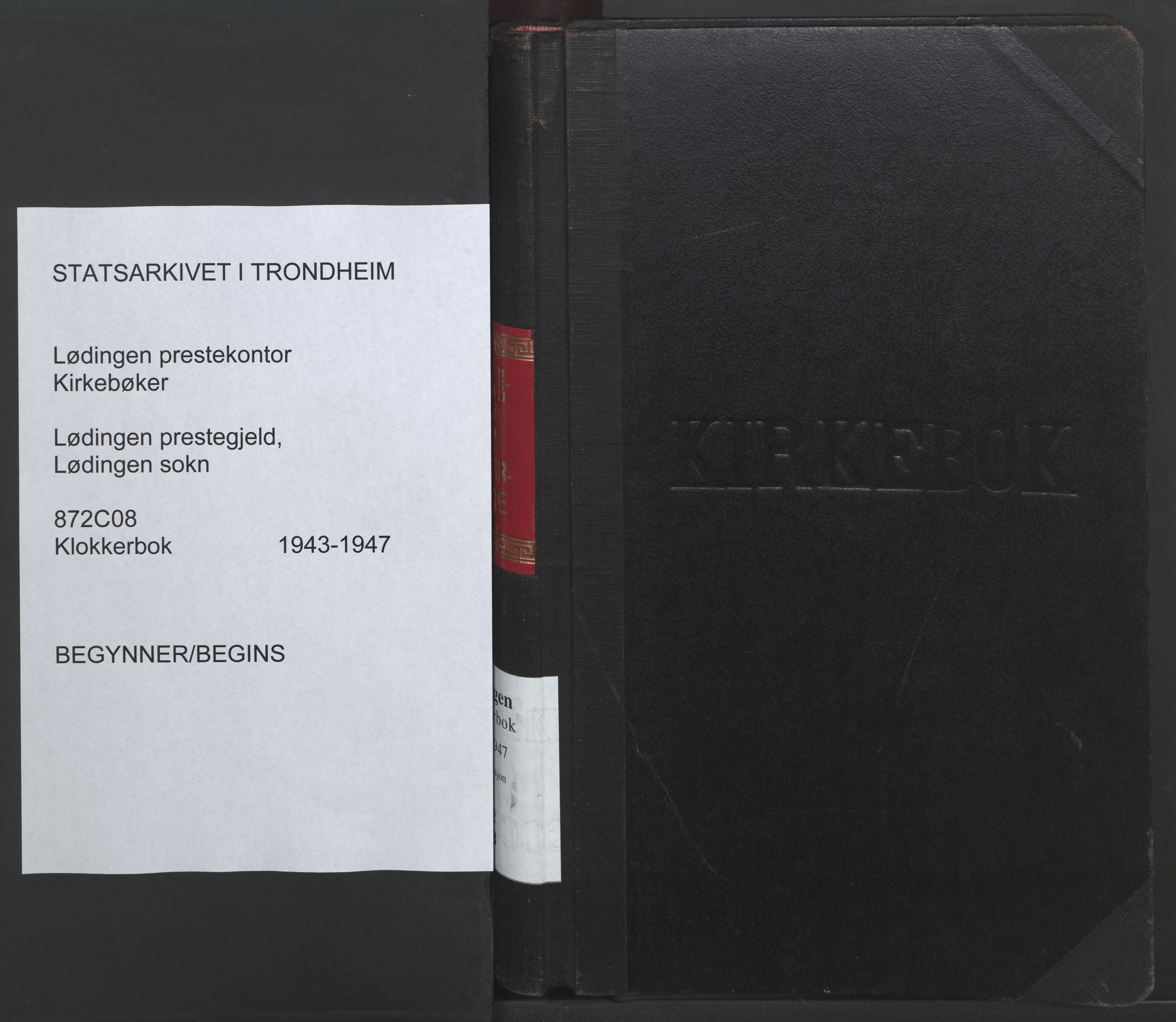 Ministerialprotokoller, klokkerbøker og fødselsregistre - Nordland, SAT/A-1459/872/L1052: Klokkerbok nr. 872C08, 1943-1947