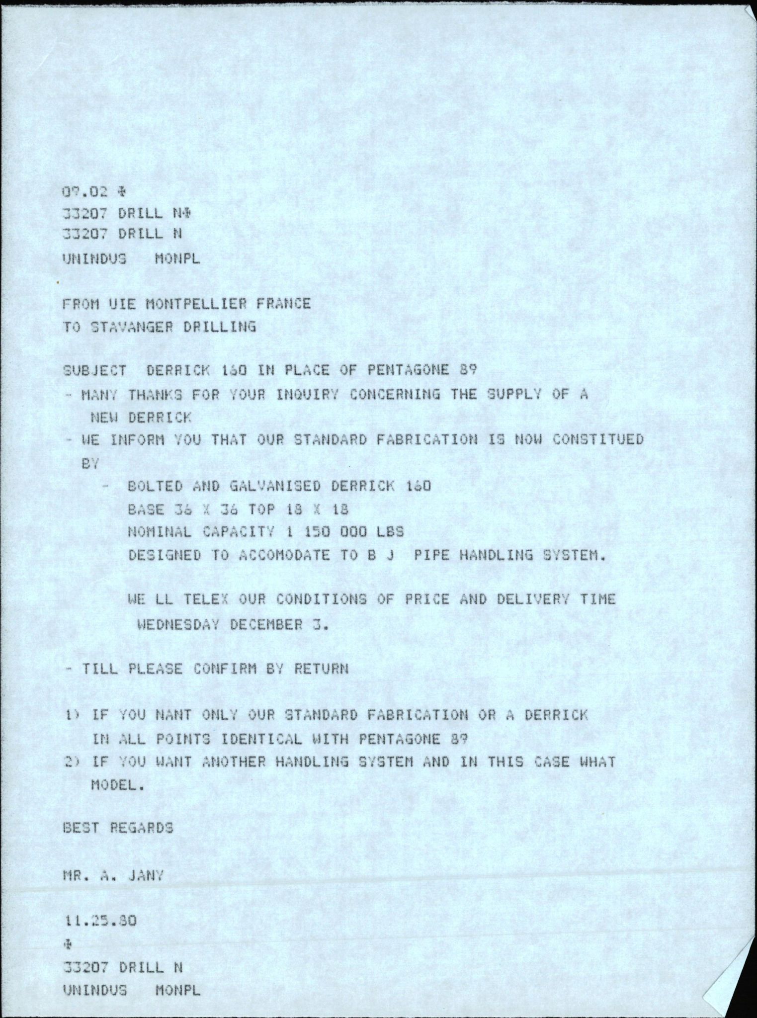 Pa 1503 - Stavanger Drilling AS, SAST/A-101906/2/E/Eb/Eba/L0018: Alexander L. Kielland repair, 1976-1981