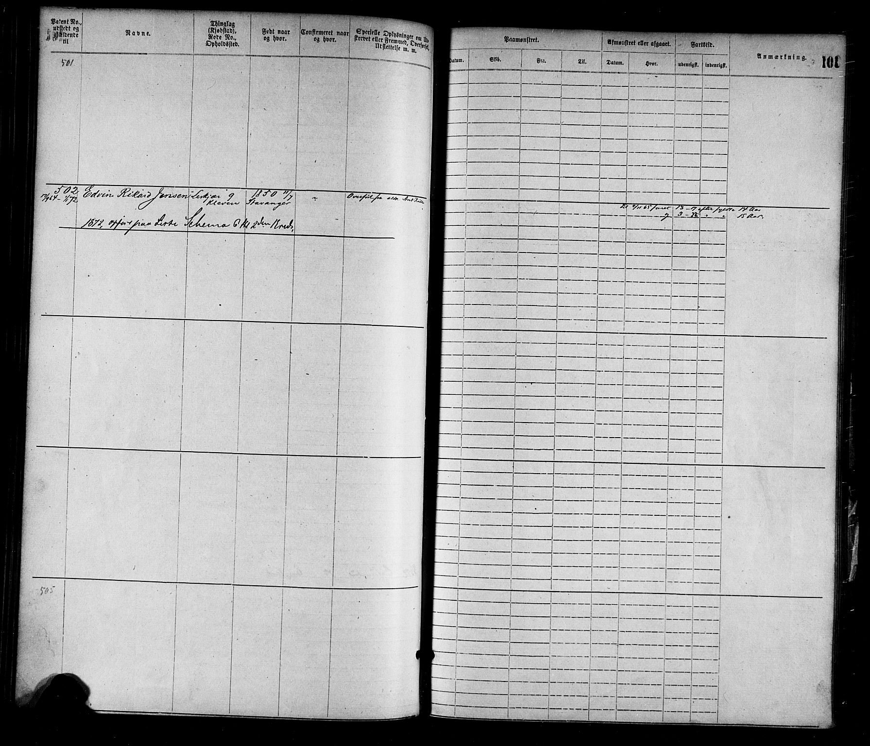 Mandal mønstringskrets, SAK/2031-0016/F/Fa/L0001: Annotasjonsrulle nr 1-1920 med register, L-3, 1869-1881, s. 129