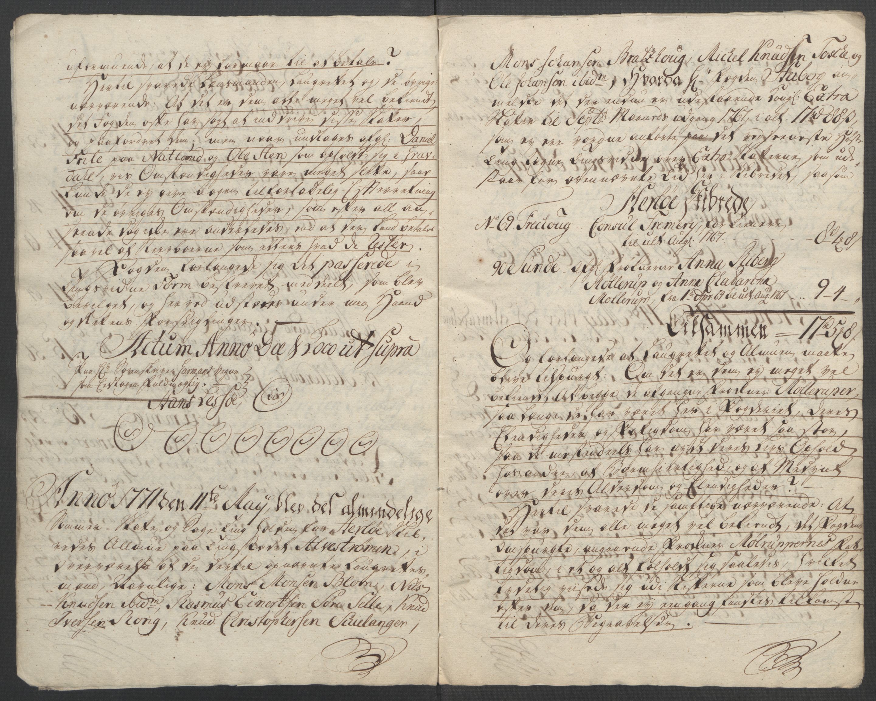 Rentekammeret inntil 1814, Reviderte regnskaper, Fogderegnskap, RA/EA-4092/R51/L3303: Ekstraskatten Nordhordland og Voss, 1762-1772, s. 550