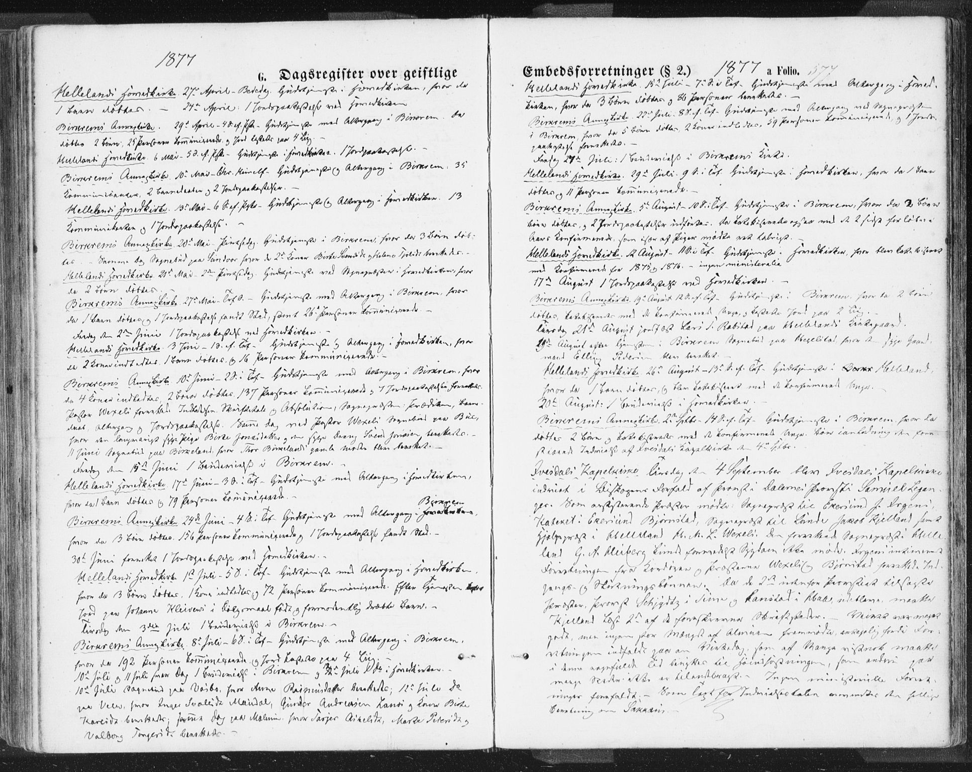 Helleland sokneprestkontor, SAST/A-101810: Ministerialbok nr. A 7.2, 1863-1886, s. 577