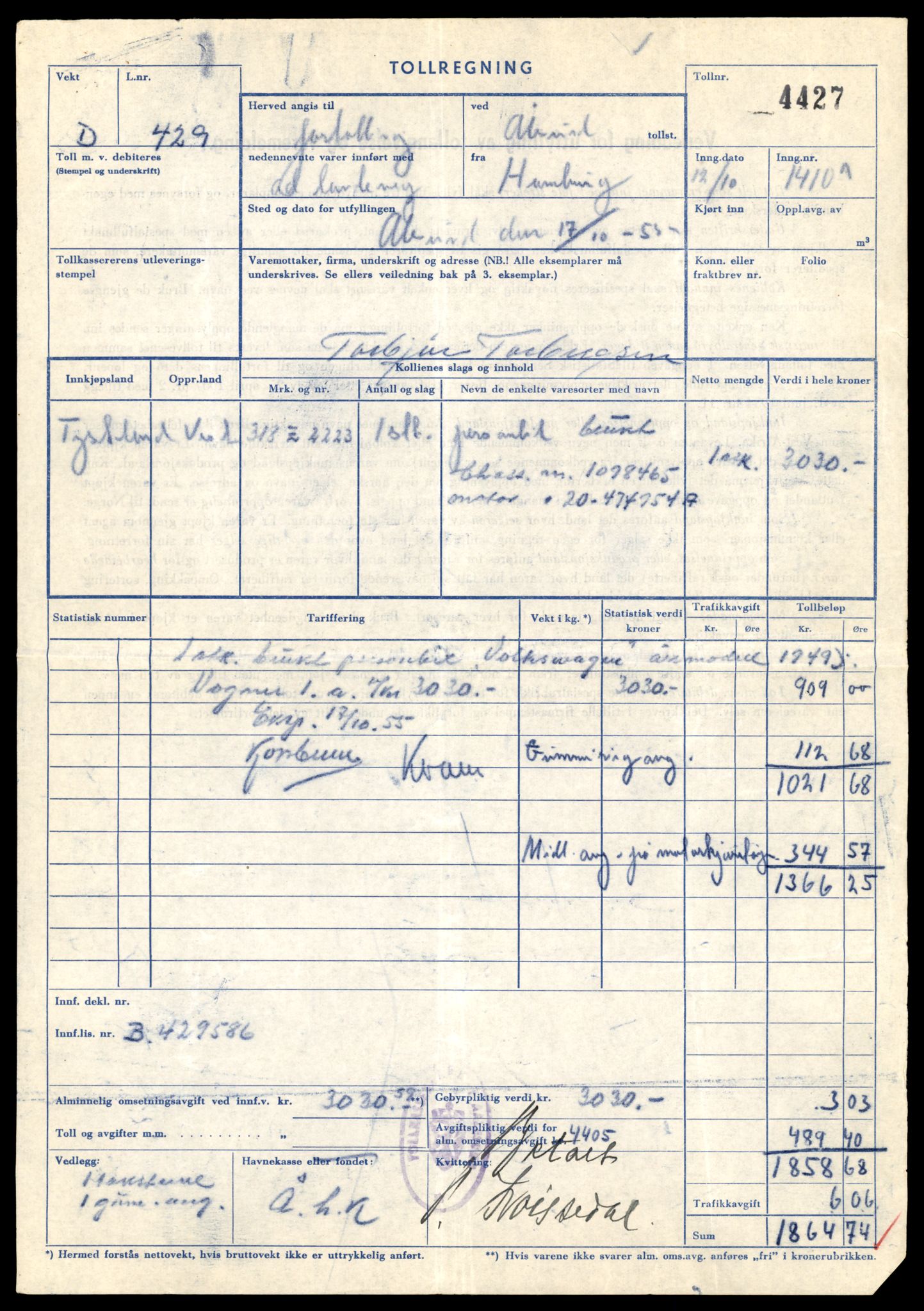 Møre og Romsdal vegkontor - Ålesund trafikkstasjon, AV/SAT-A-4099/F/Fe/L0049: Registreringskort for kjøretøy T 14864 - T 18613, 1927-1998, s. 1479