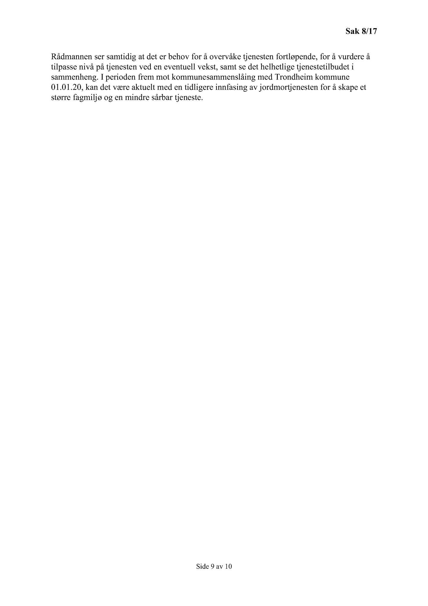 Klæbu Kommune, TRKO/KK/05-UOm/L008: Utvalg for omsorg - Møtedokumenter, 2017, s. 92