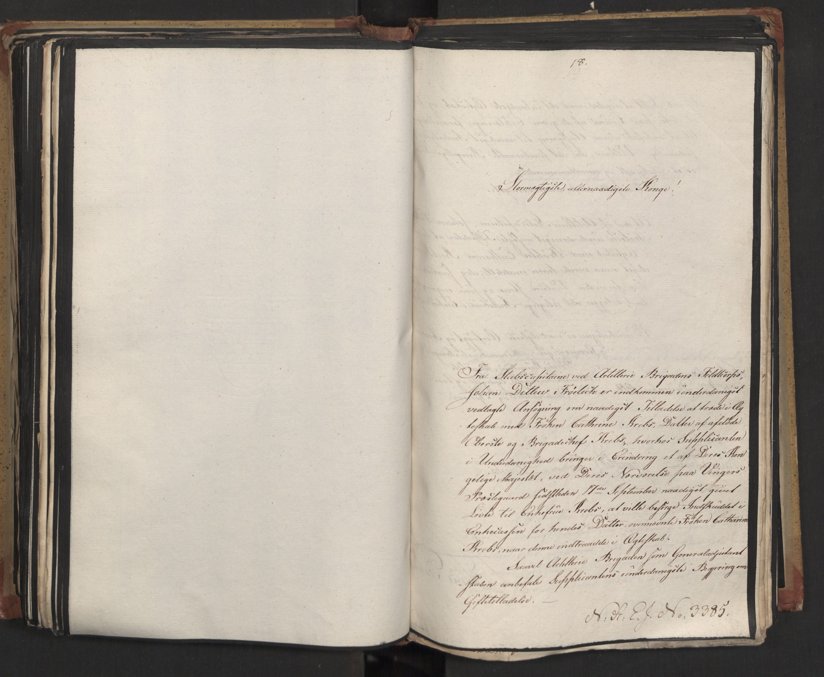 Statsrådsavdelingen i Stockholm, RA/S-1003/D/Da/L0016: Regjeringsinnstillinger nr. 3101-3468, 1818, s. 329