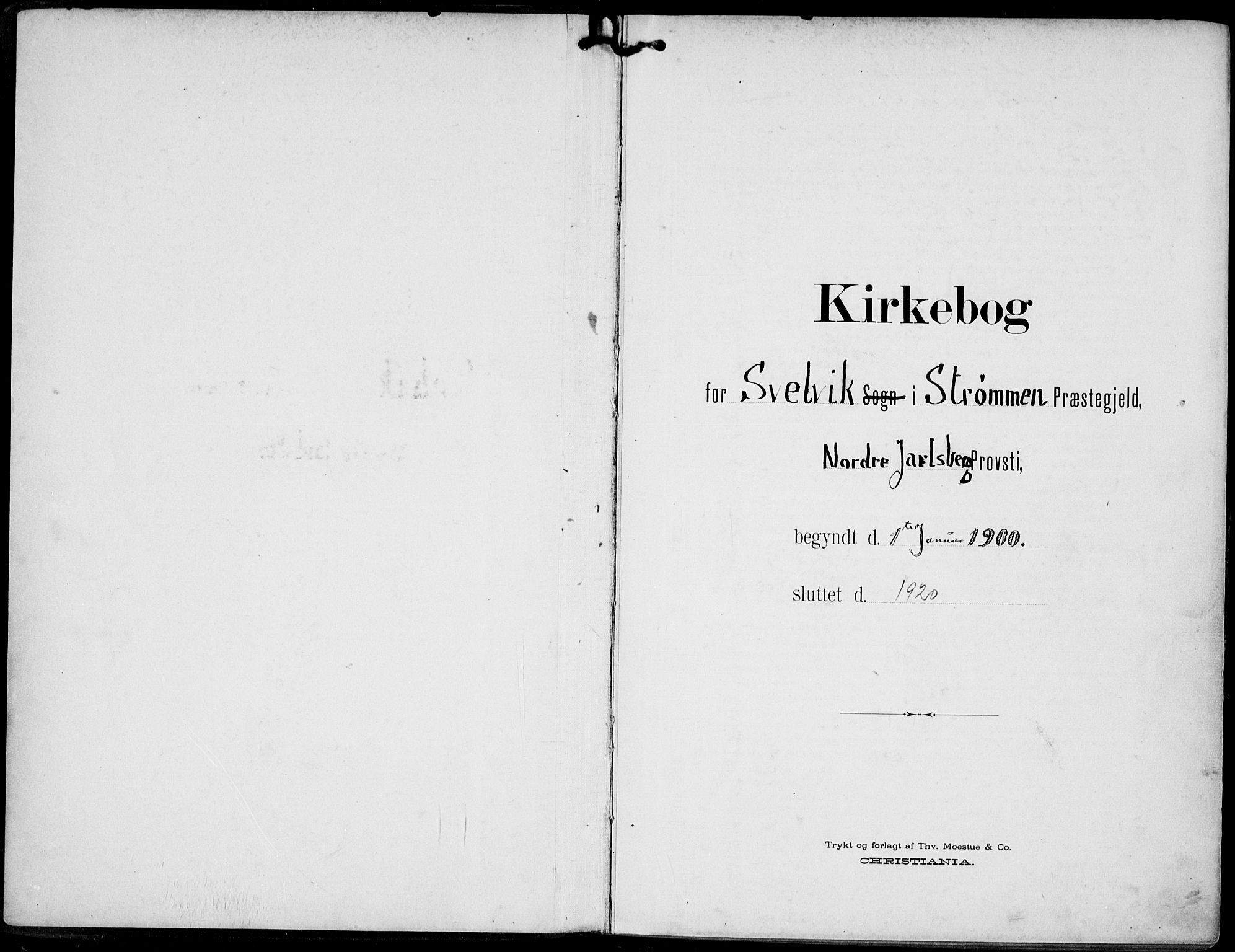 Strømm kirkebøker, AV/SAKO-A-322/F/Fb/L0002: Ministerialbok nr. II 2, 1900-1919