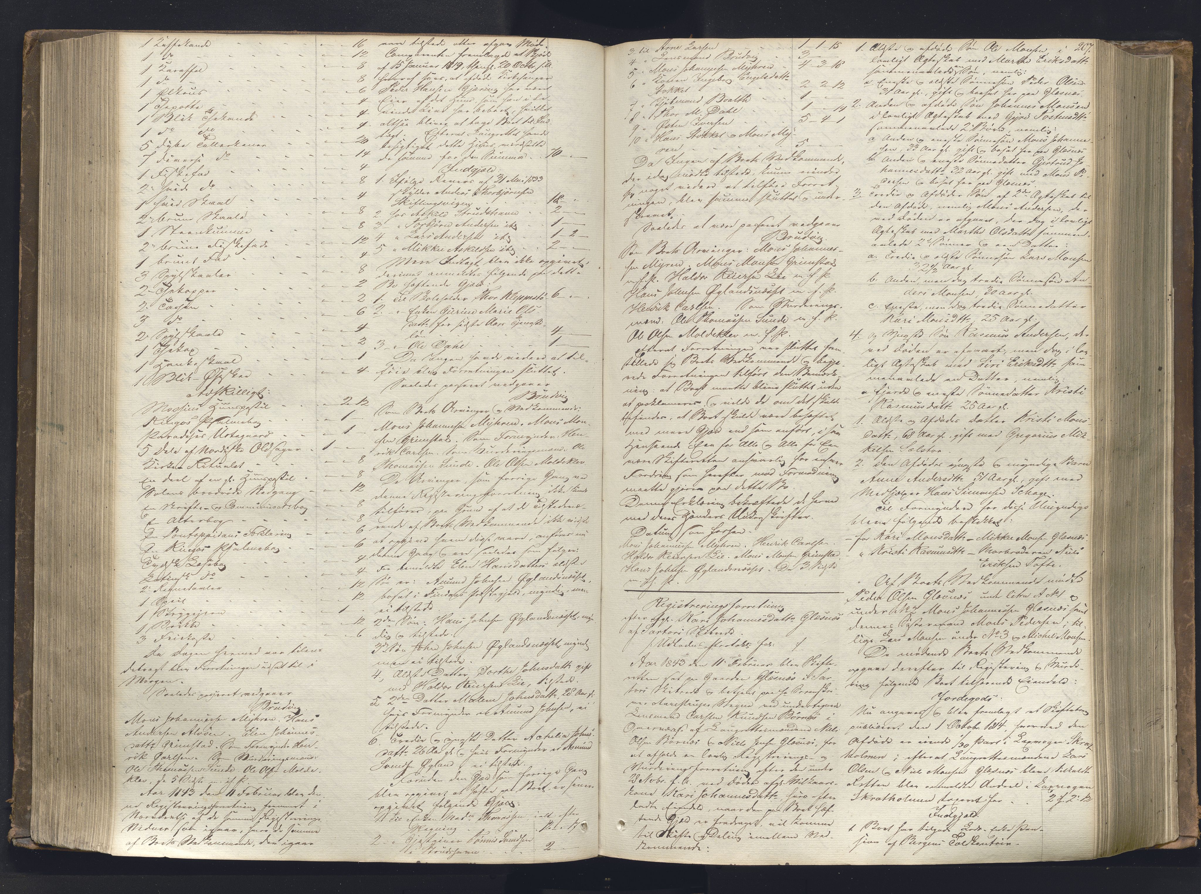 Nordhordland sorenskrivar, AV/SAB-A-2901/1/H/Hb/L0001: Registreringsprotokollar, 1841-1845, s. 207