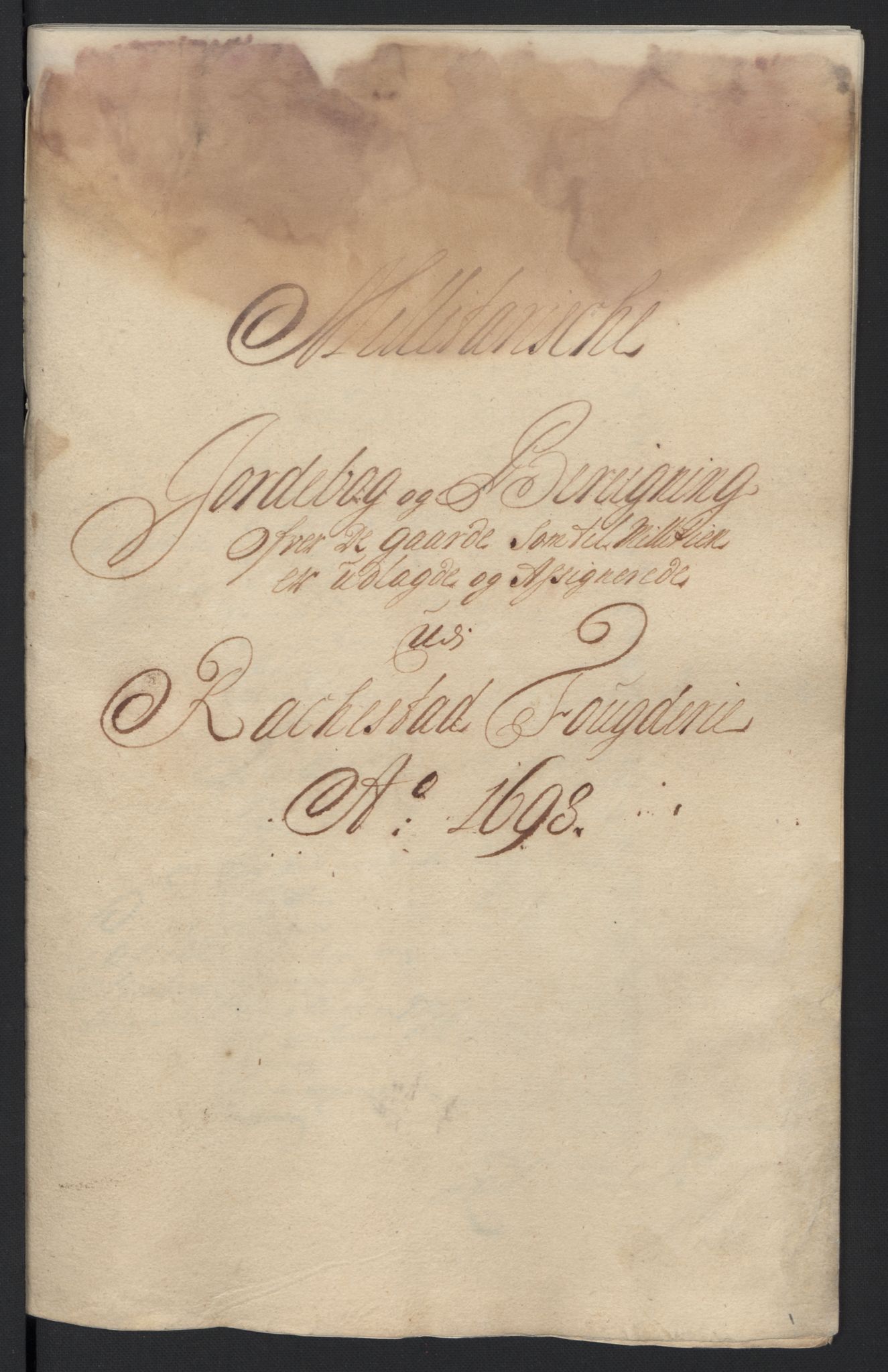 Rentekammeret inntil 1814, Reviderte regnskaper, Fogderegnskap, RA/EA-4092/R07/L0288: Fogderegnskap Rakkestad, Heggen og Frøland, 1698, s. 238