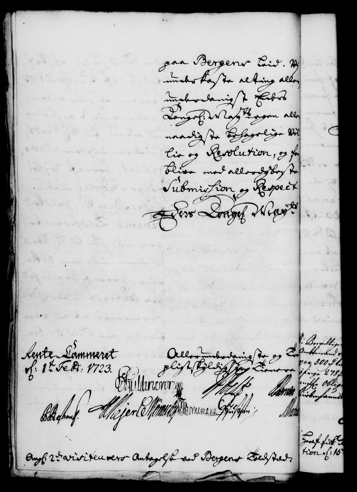 Rentekammeret, Kammerkanselliet, RA/EA-3111/G/Gf/Gfa/L0006: Norsk relasjons- og resolusjonsprotokoll (merket RK 52.6), 1723, s. 122