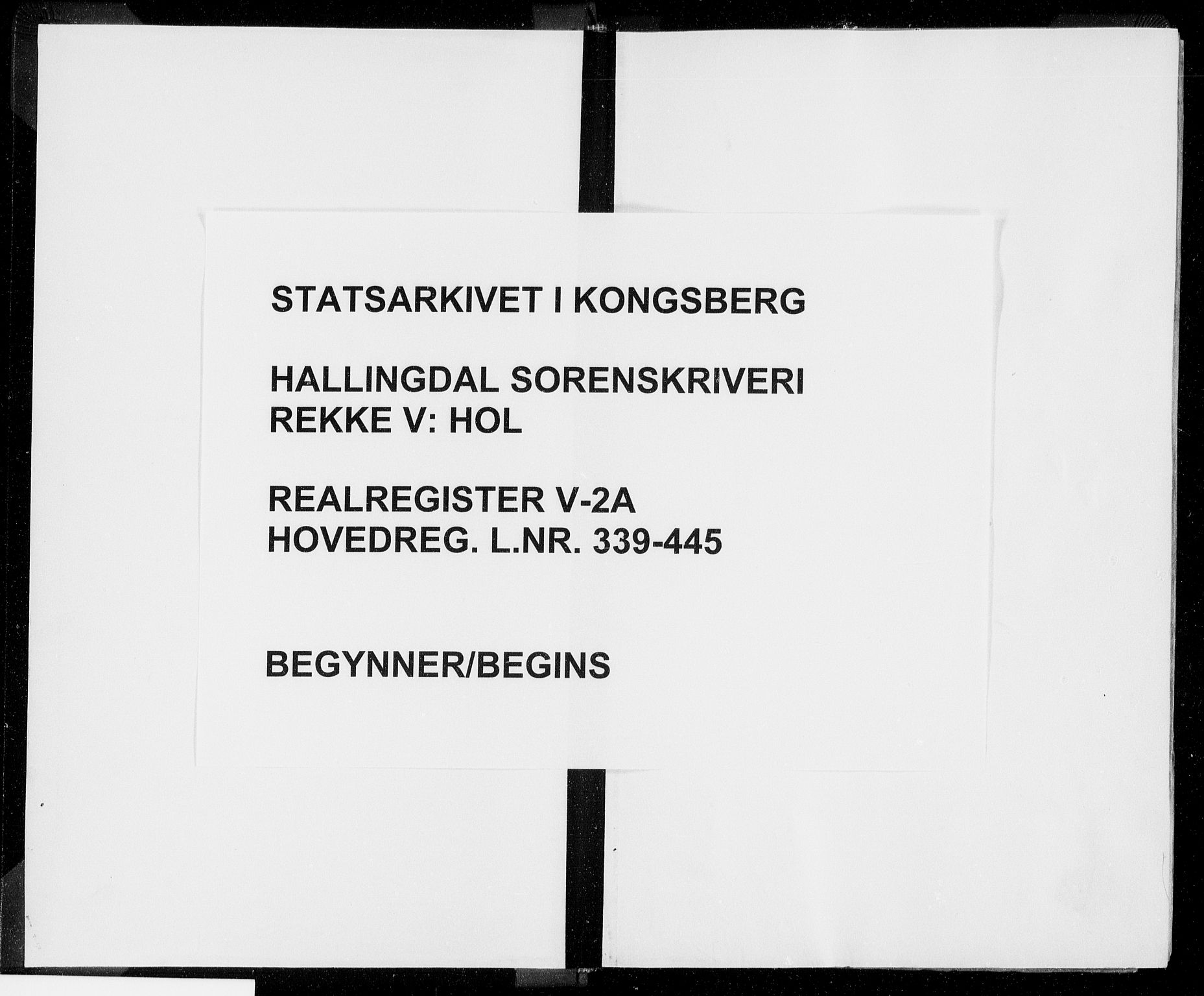 Hallingdal sorenskriveri, SAKO/A-121/G/Gb/Gbe/L0002a: Panteregister nr. V 2a
