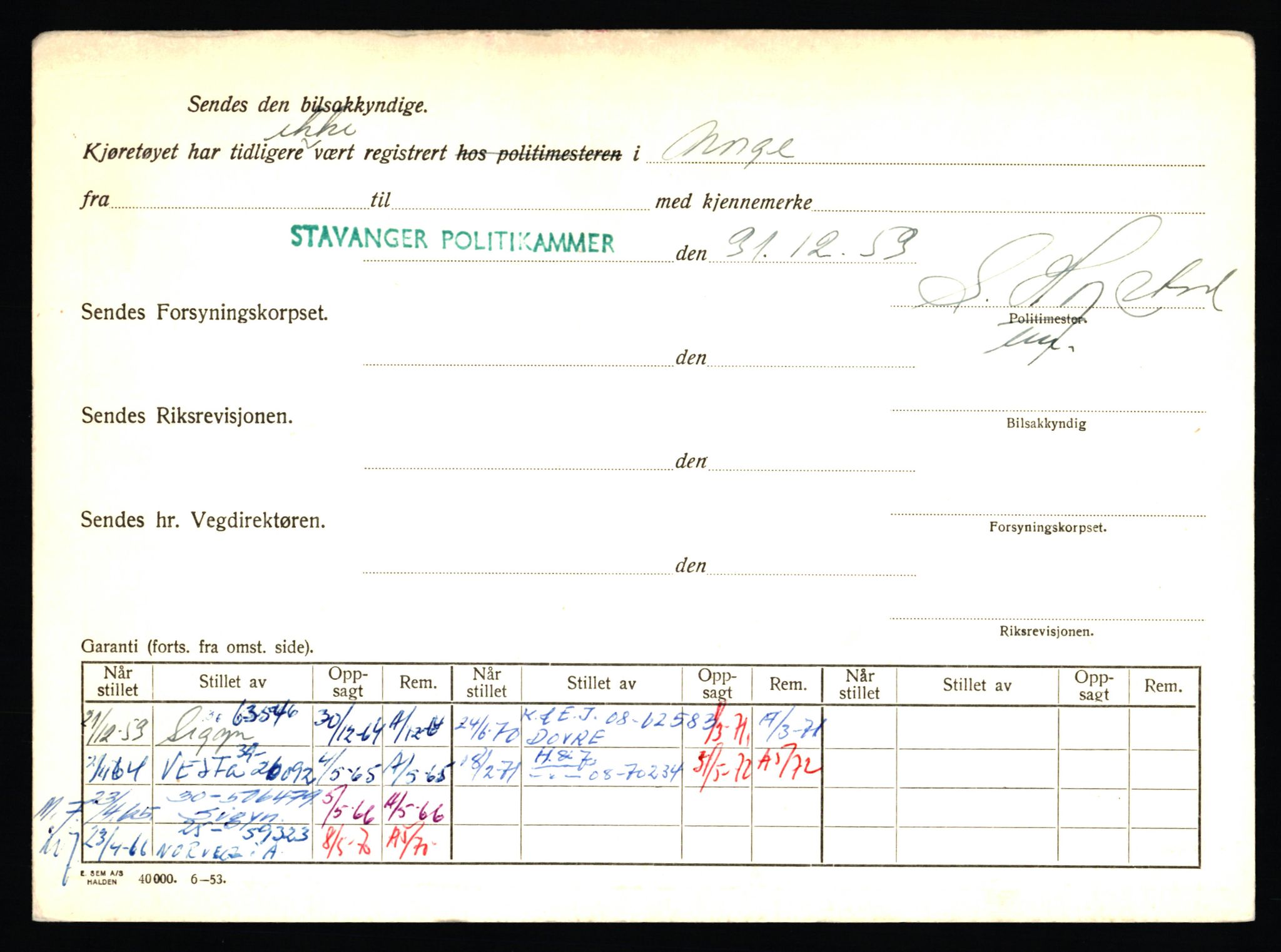 Stavanger trafikkstasjon, AV/SAST-A-101942/0/F/L0012: L-4200 - L-4699, 1930-1971, s. 190