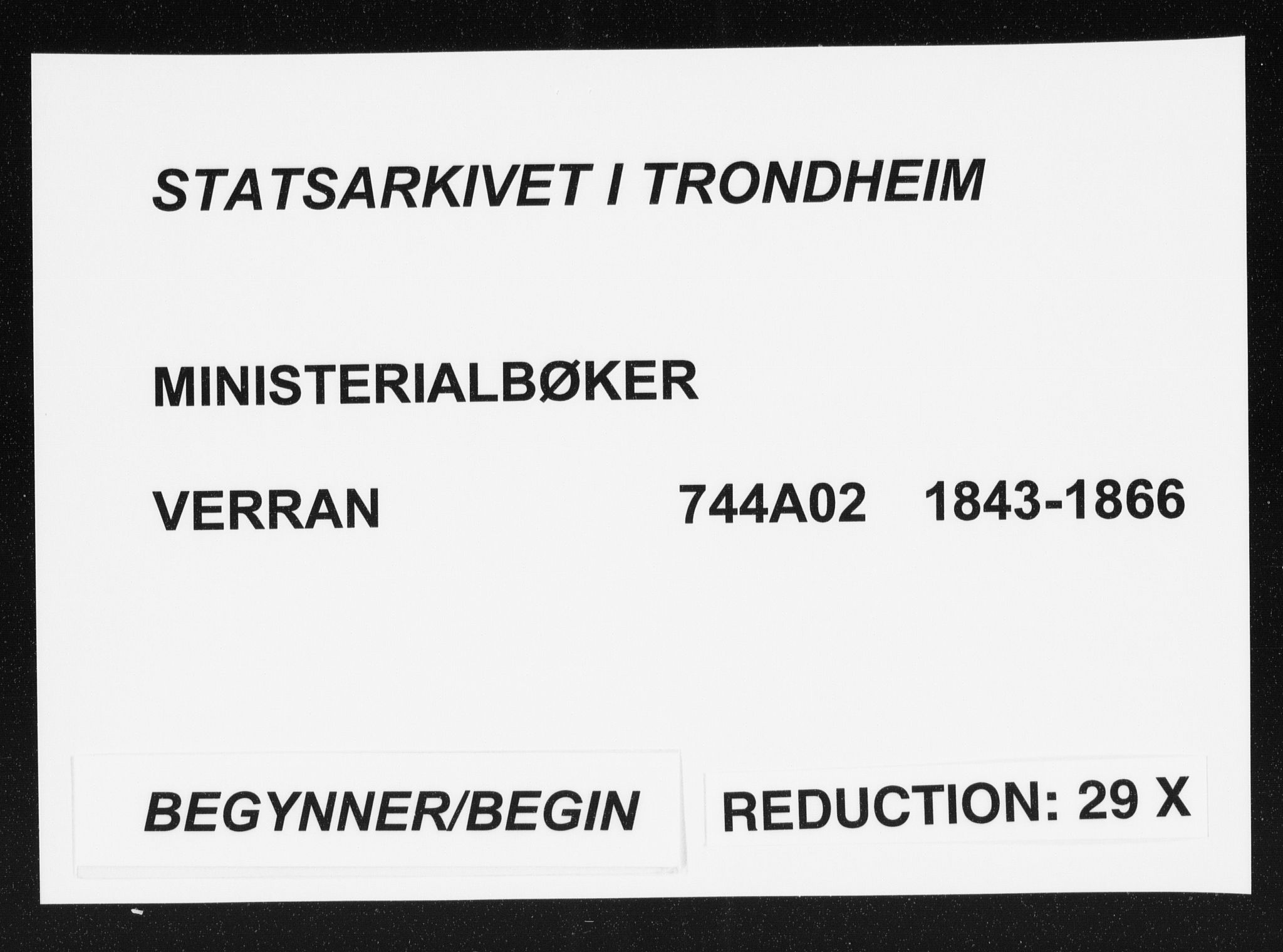 Ministerialprotokoller, klokkerbøker og fødselsregistre - Nord-Trøndelag, AV/SAT-A-1458/744/L0418: Ministerialbok nr. 744A02, 1843-1866