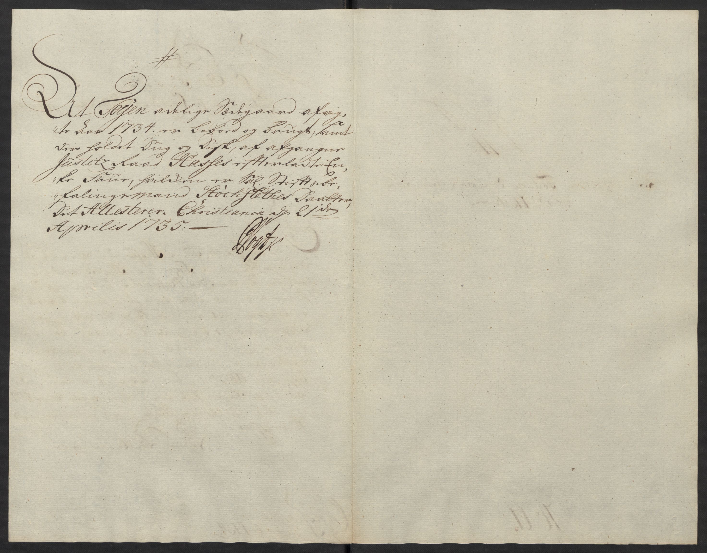 Rentekammeret inntil 1814, Reviderte regnskaper, Fogderegnskap, RA/EA-4092/R10/L0473: Fogderegnskap Aker og Follo, 1734, s. 202