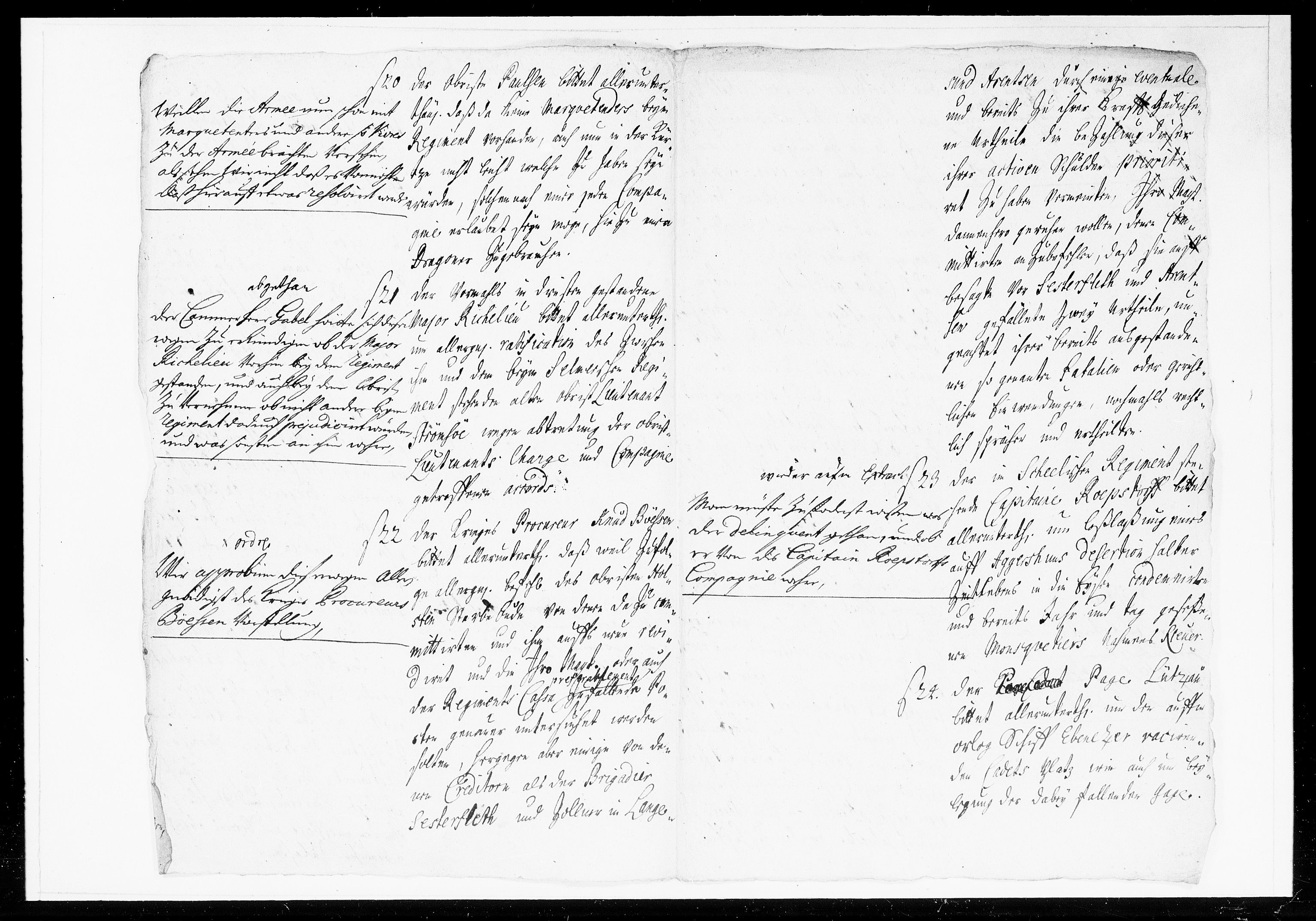 Krigskollegiet, Krigskancelliet, DRA/A-0006/-/1052-1056: Refererede sager, 1719, s. 229