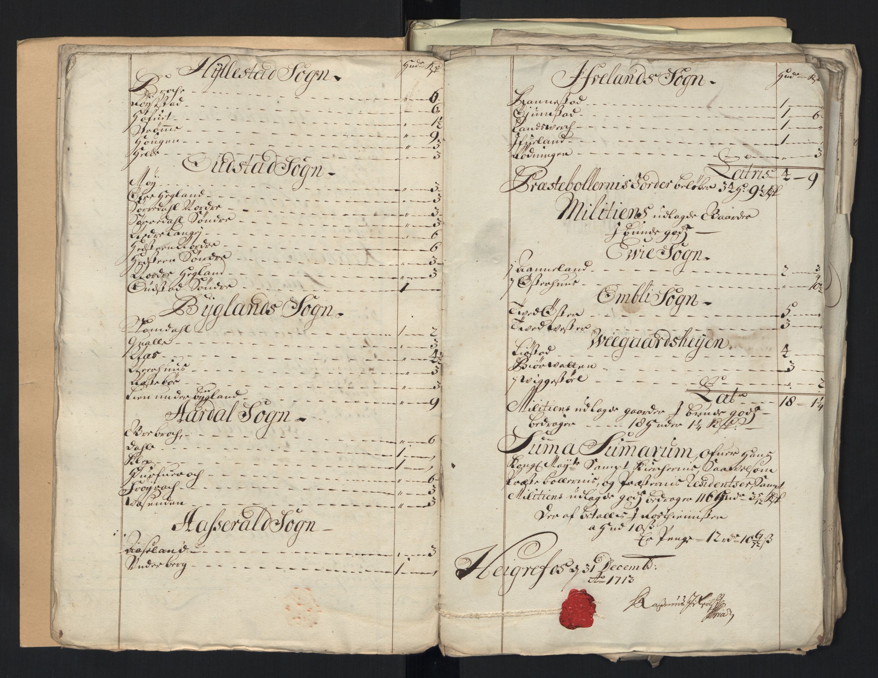 Rentekammeret inntil 1814, Reviderte regnskaper, Fogderegnskap, AV/RA-EA-4092/R40/L2450: Fogderegnskap Råbyggelag, 1712-1713, s. 266