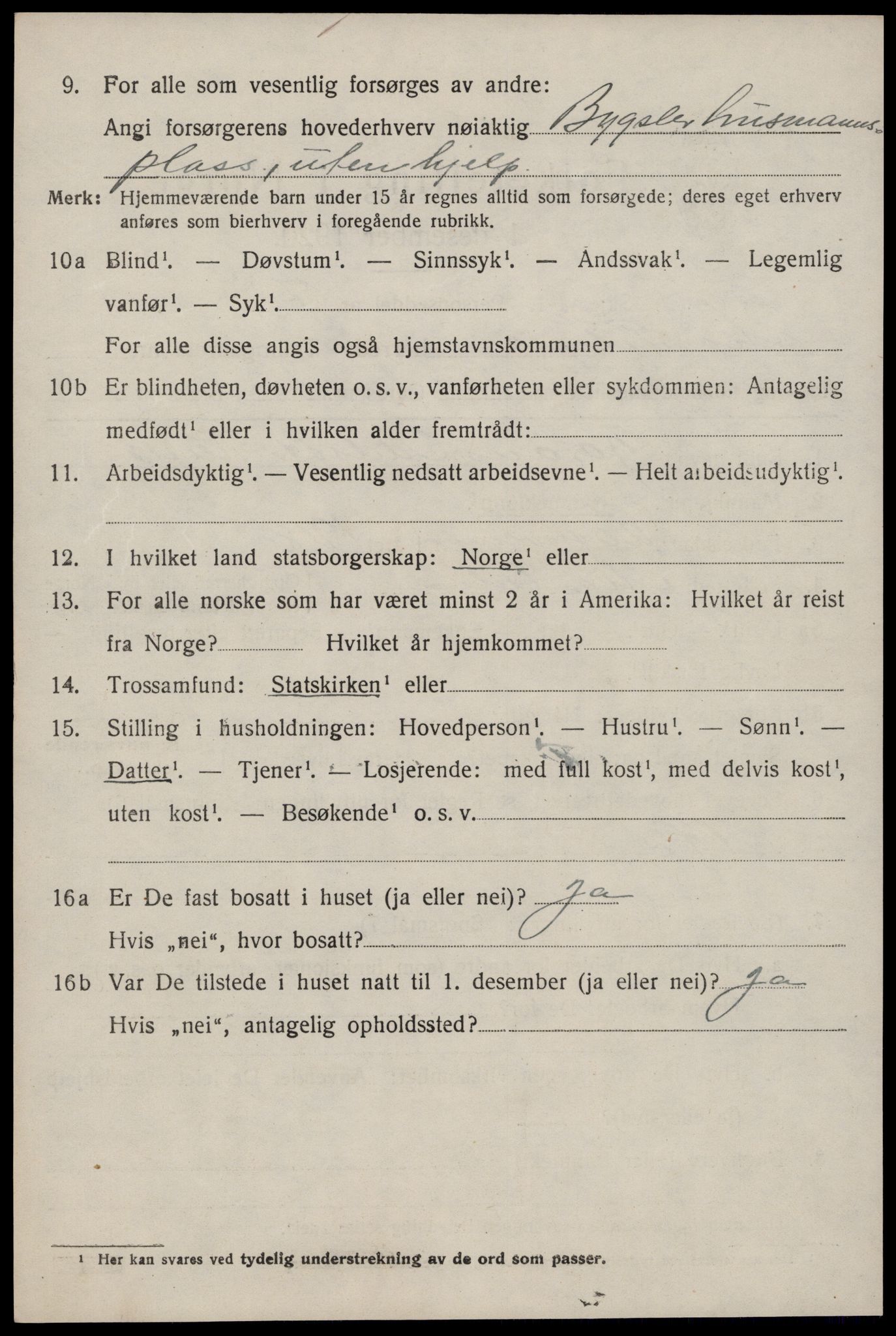SAKO, Folketelling 1920 for 0832 Mo herred, 1920, s. 1639